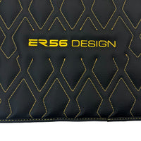 Black Leather Floor Mats for Rolls-Royce Ghost Series II (2021-2024) ER56 Design - AutoWin