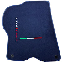 Dark Blue Floor Mats For Ferrari GTC4 Lusso (2016-2023) Italian Edition - AutoWin