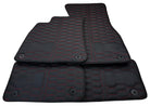 Customizable Black Leather Floor Mats for Audi A6 - C5 Sedan (1997-2002) - AutoWin