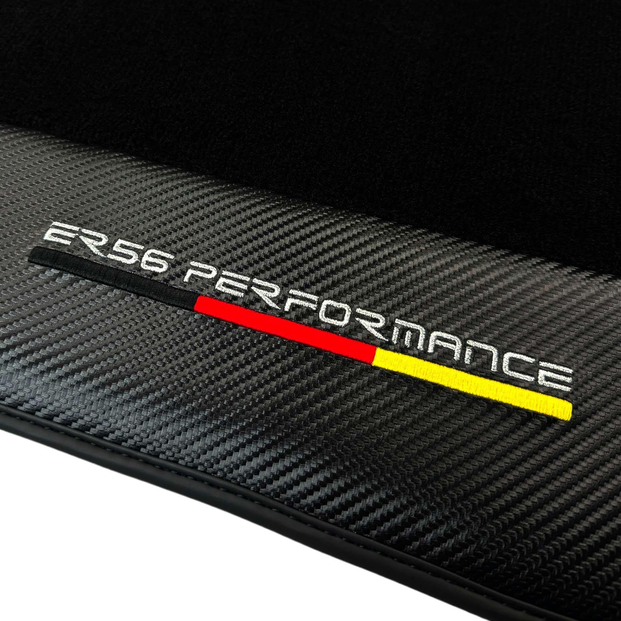 Black Floor Mats for Porsche Classic 911 (1963-1989) with Carbon | ER56 Performance - AutoWin