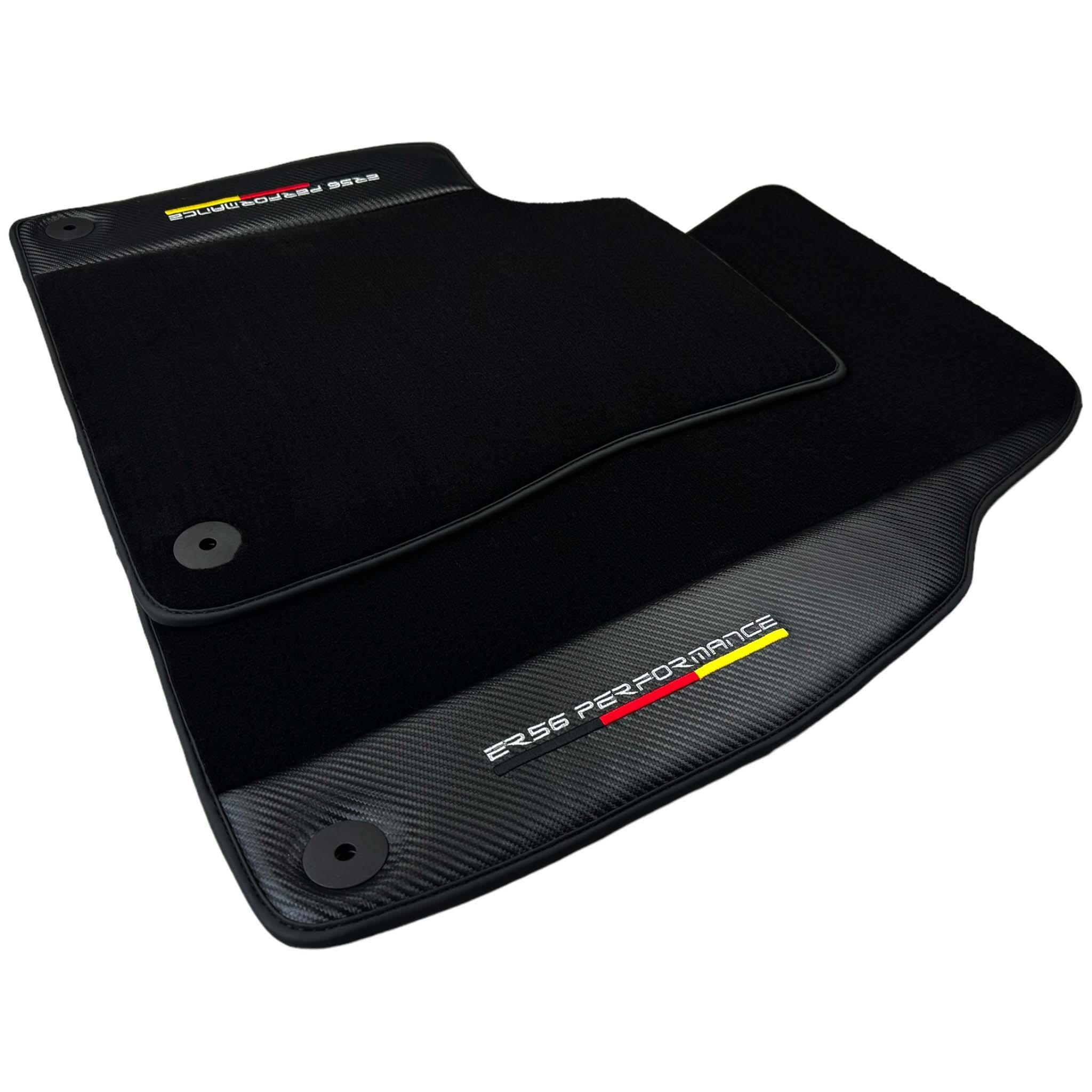 Black Floor Mats for Porsche Classic 911 (1963-1989) with Carbon | ER56 Performance - AutoWin