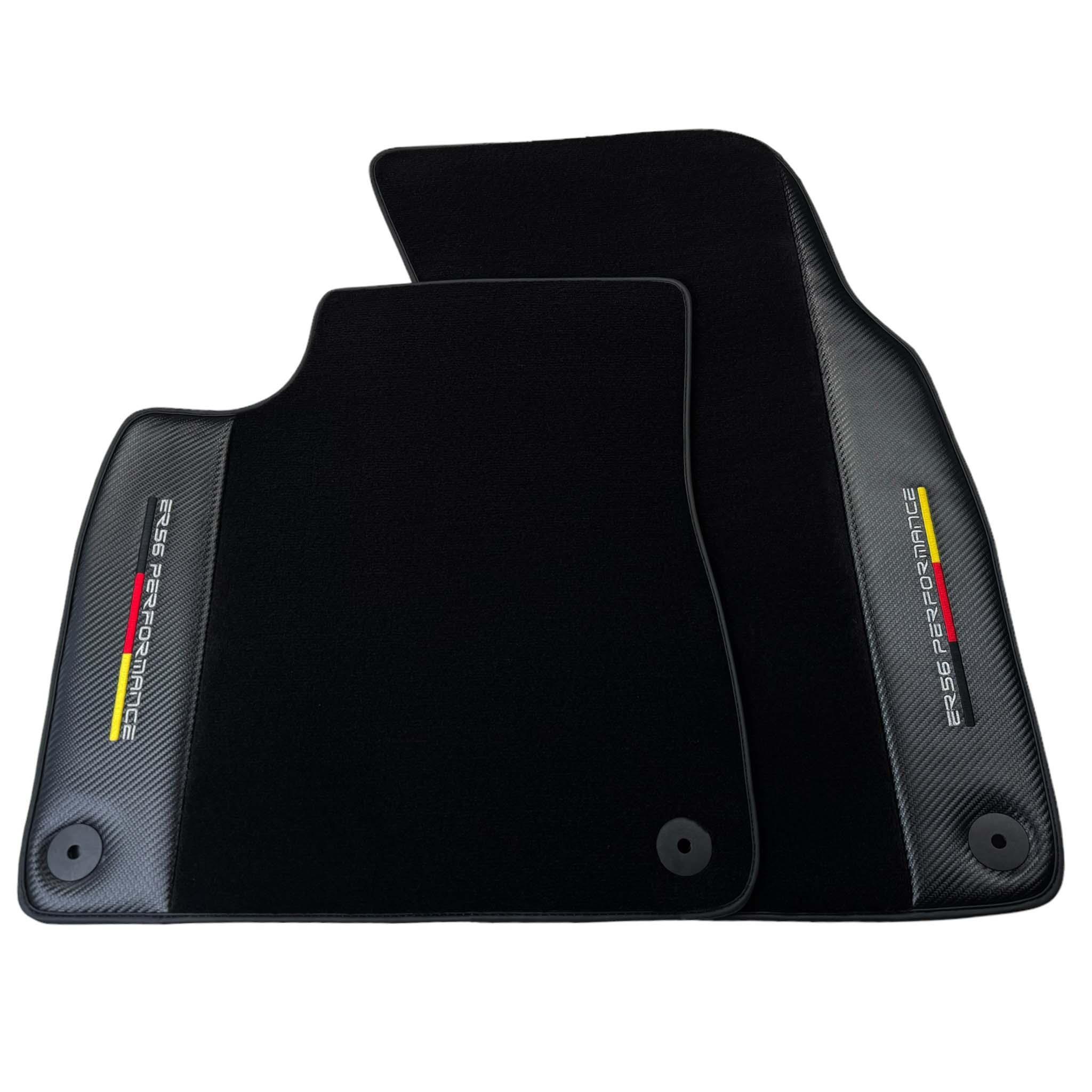 Black Floor Mats for Porsche Classic 911 (1963-1989) with Carbon | ER56 Performance - AutoWin