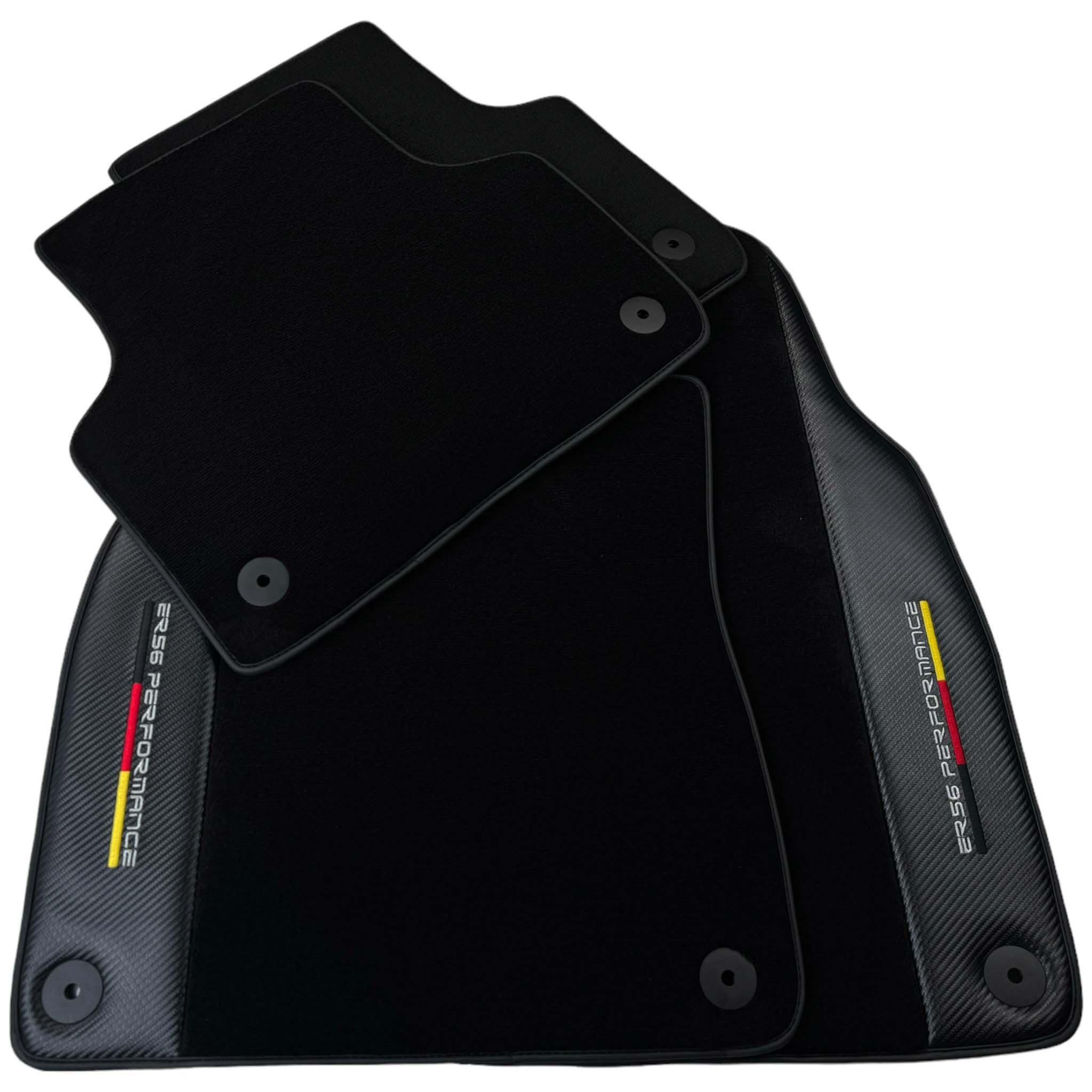 Black Floor Mats for Audi A4 - B7 Convertible (2006-2009) | ER56 Performance - AutoWin