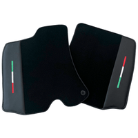 Black Floor Mats for Ferrari Portofino M with Leather | AutoWin