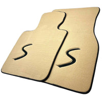 Beige Floor Mats for Mini Cabrio R56 Convertible (2009-2016) - AutoWin