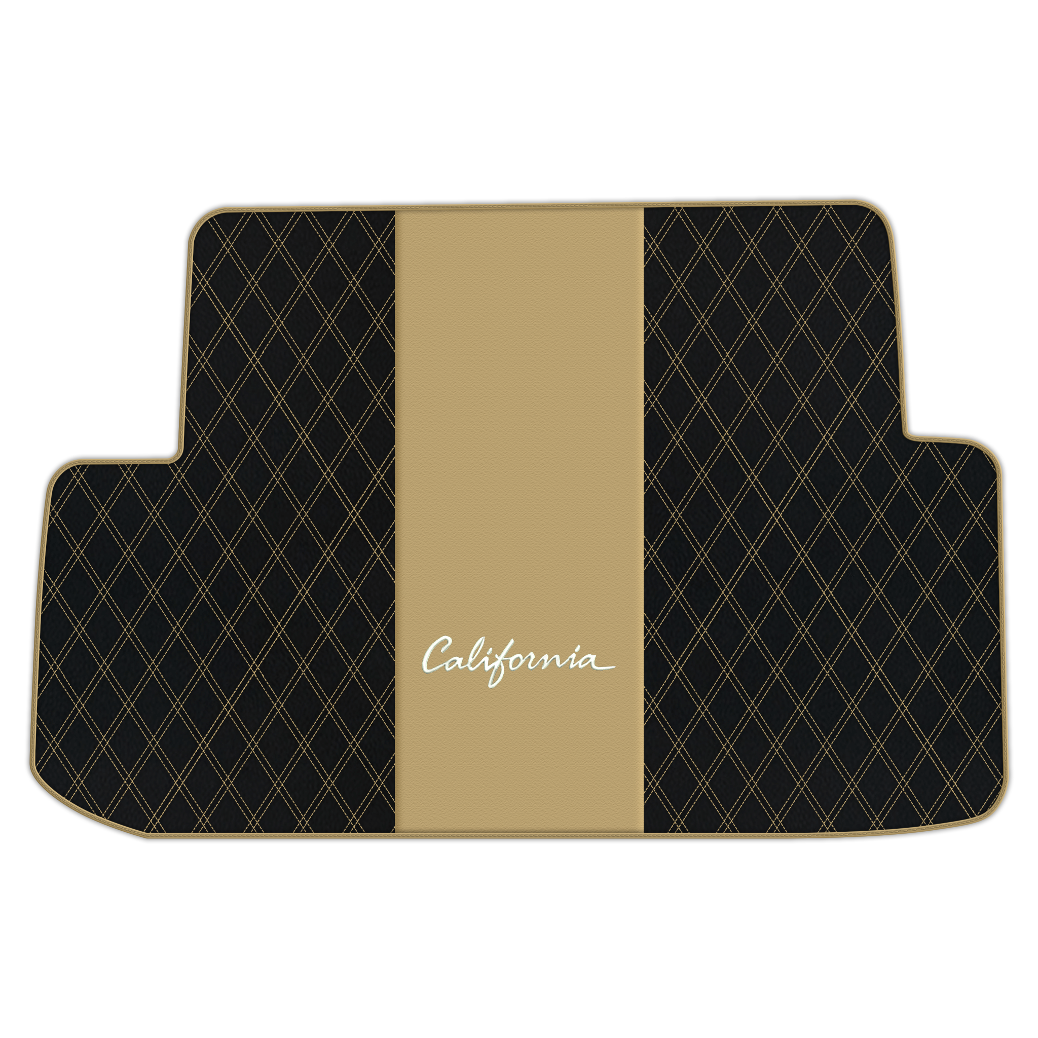 Orange Stitching Black Leather Floor Mats for Lamborghini Urus
