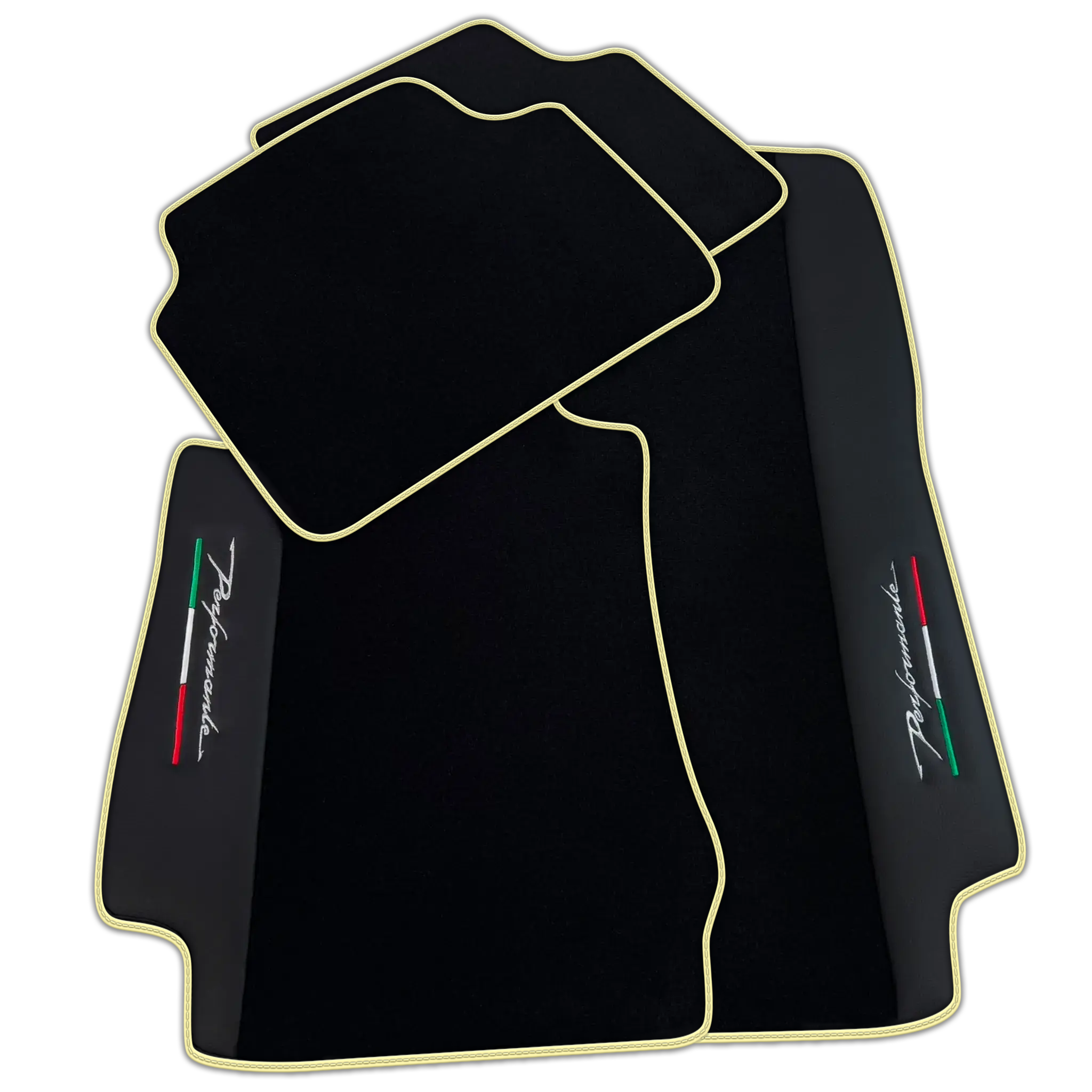 Black Floor Mats for Alfa Romeo Giulia (2016-2024) All Wheel Drive | Performante