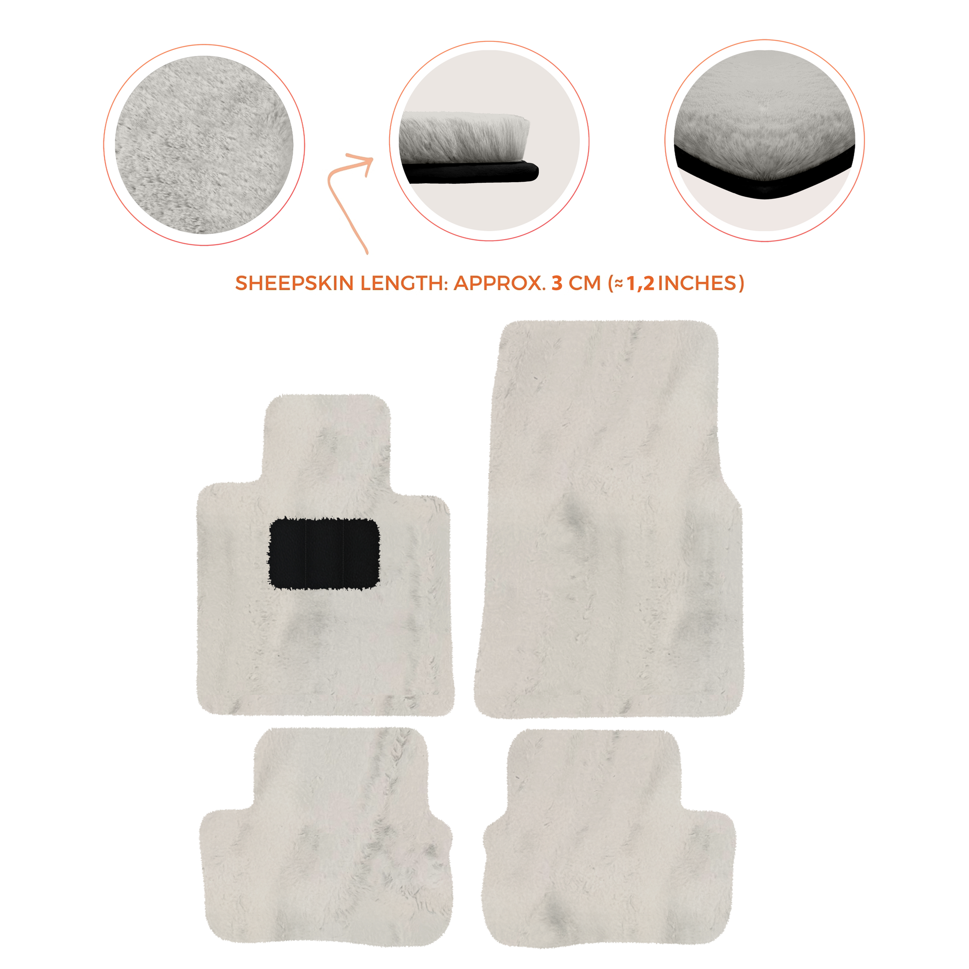 Premium Black Floor Mats for Rolls Royce Cullinan (2018-2025)