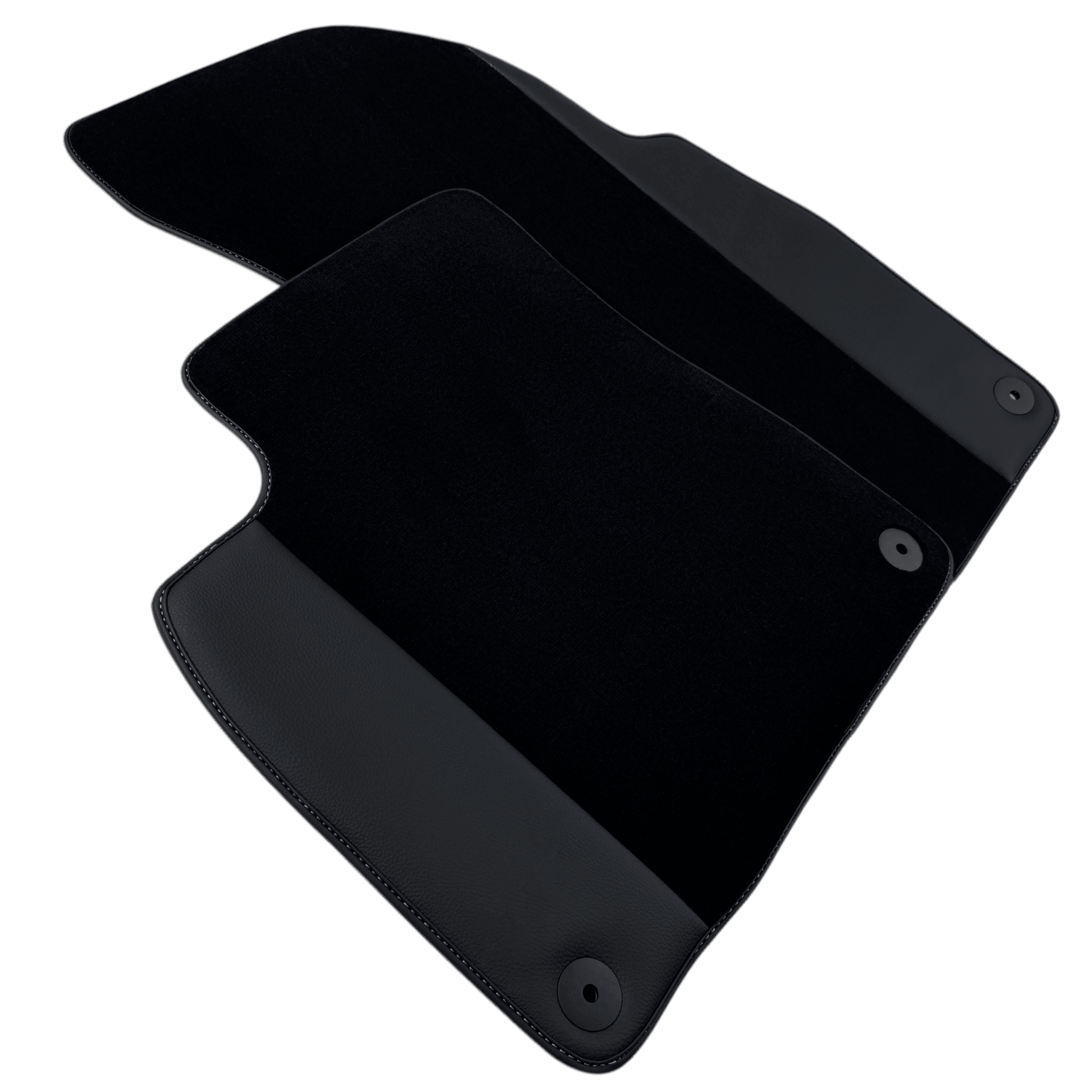 Black Floor Mats for Bentley Bentayga (2015-2023) with Black Leather