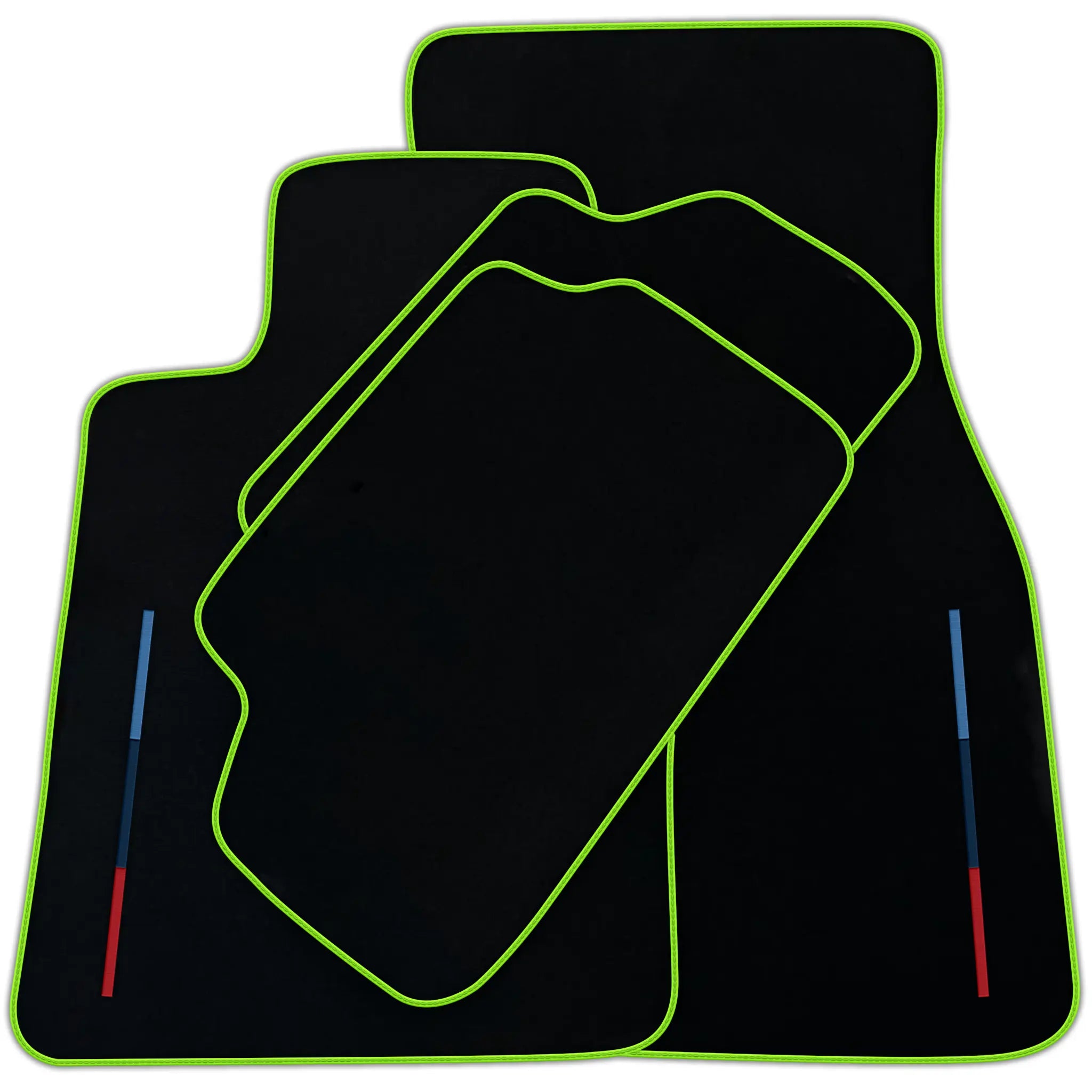 Black Floor Mats For BMW X5 Series G05 With Color Stripes Tailored Set Perfect Fit | Various Trim Colors