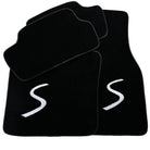 Black Floor Mats for Mini Cabrio F57 Convertible (2016-2023) - AutoWin