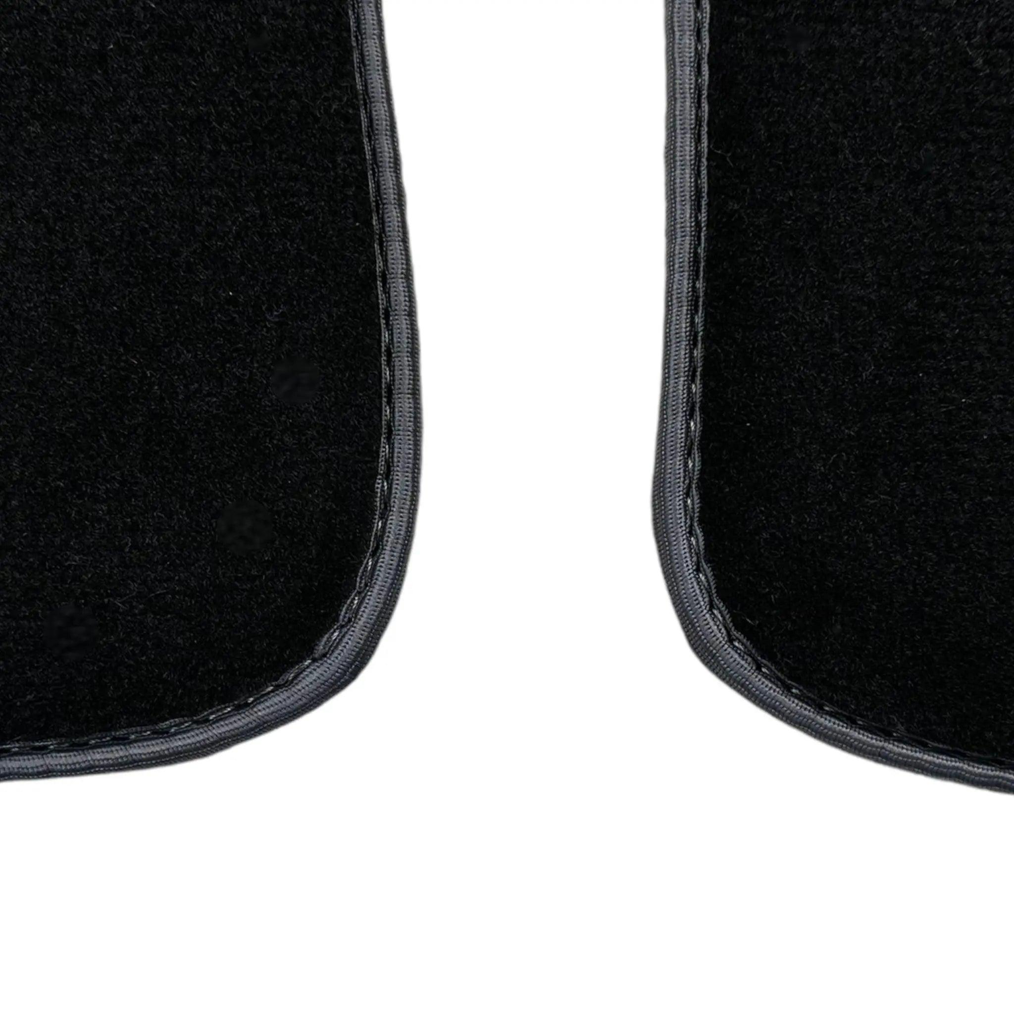 Black Floor Mats for Mini Cabrio F57 Convertible (2016-2023) with Gray Trim - AutoWin