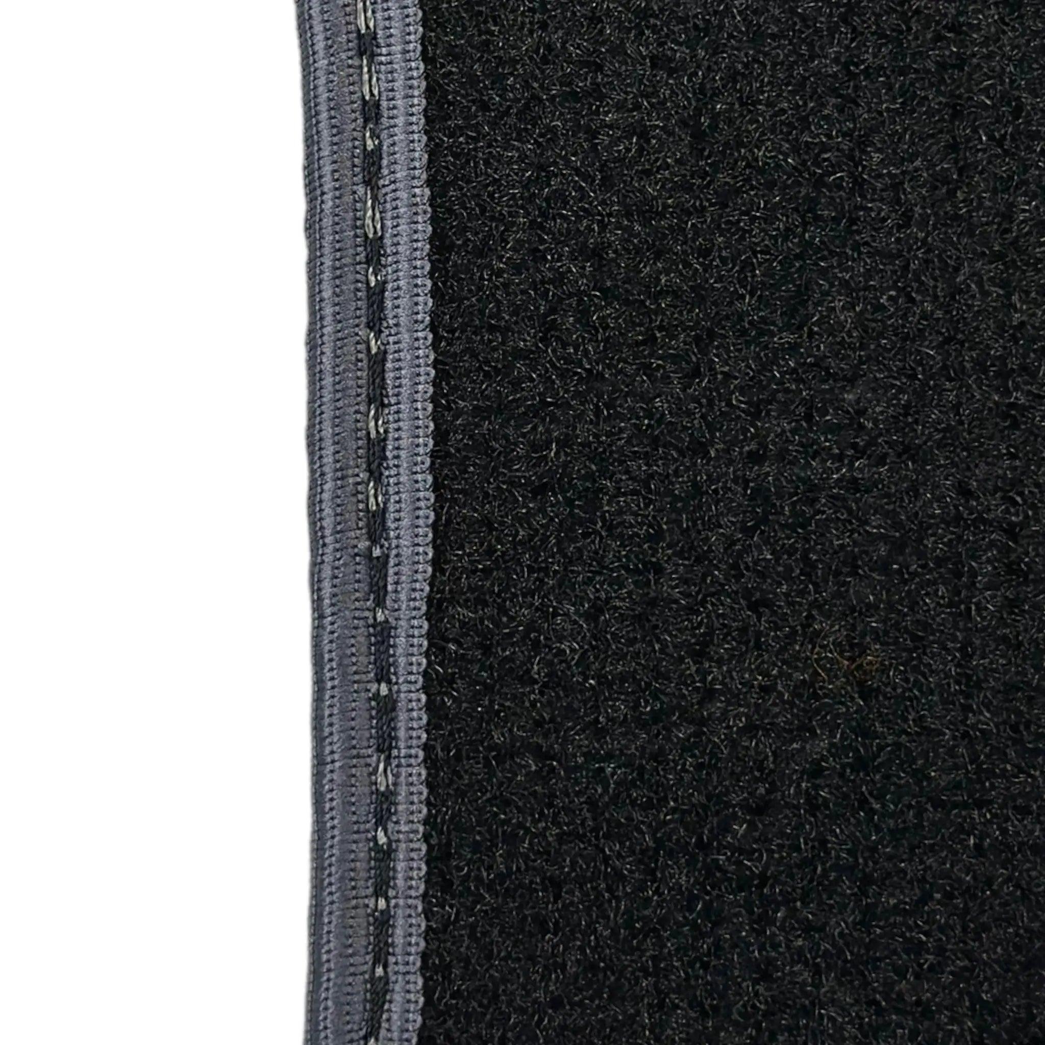 Black Floor Mats for Mini Cabrio F57 Convertible (2016-2023) with Gray Trim - AutoWin