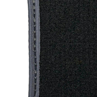 Black Floor Mats for Mini Cabrio R52 Convertible (2004-2009) with Gray Trim - AutoWin