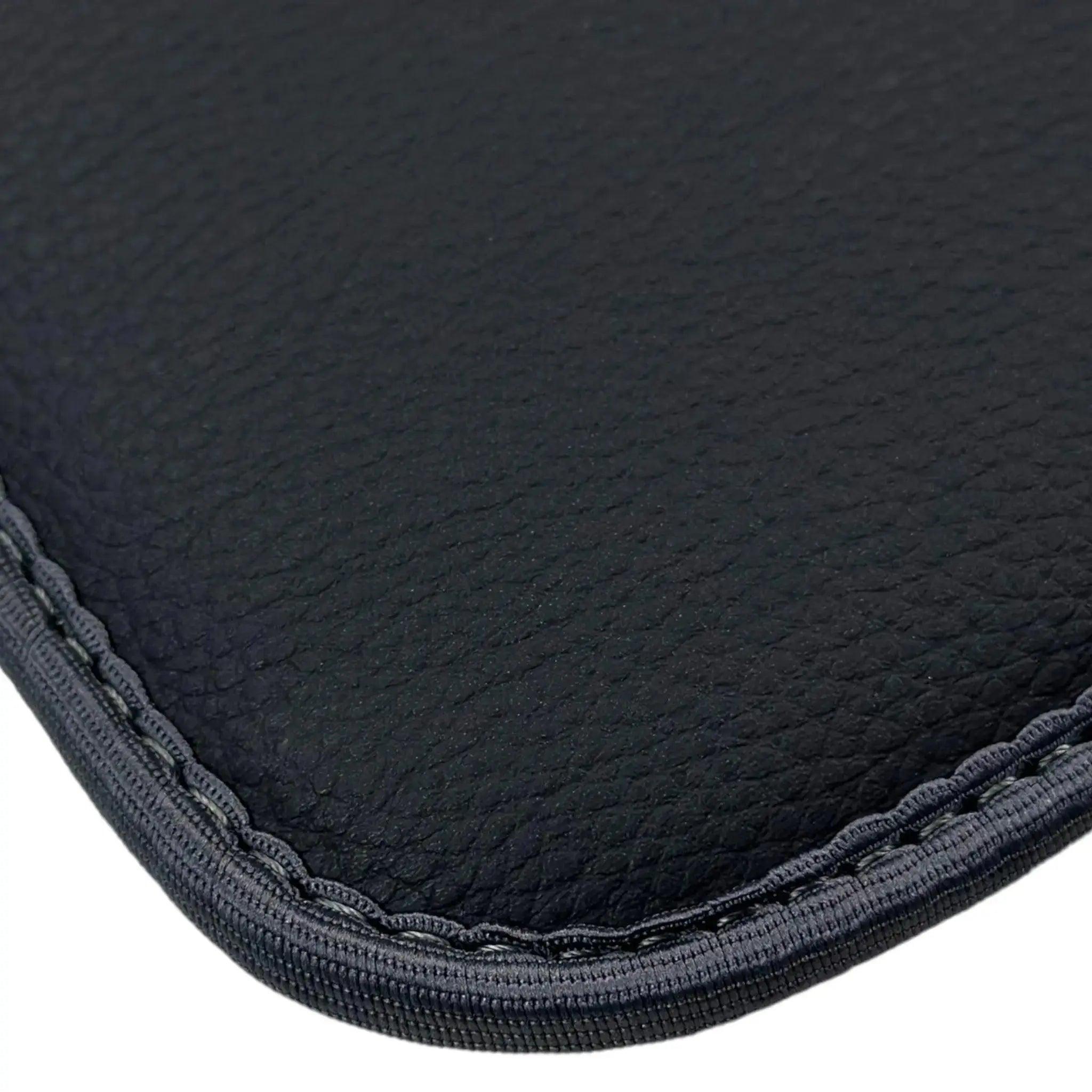 Black Floor Mats for Mini Cabrio R56 Convertible (2009-2016) with Gray Trim - AutoWin