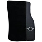 Black Floor Mats for Mini Clubman F54 (2019-2023) with Leather - AutoWin