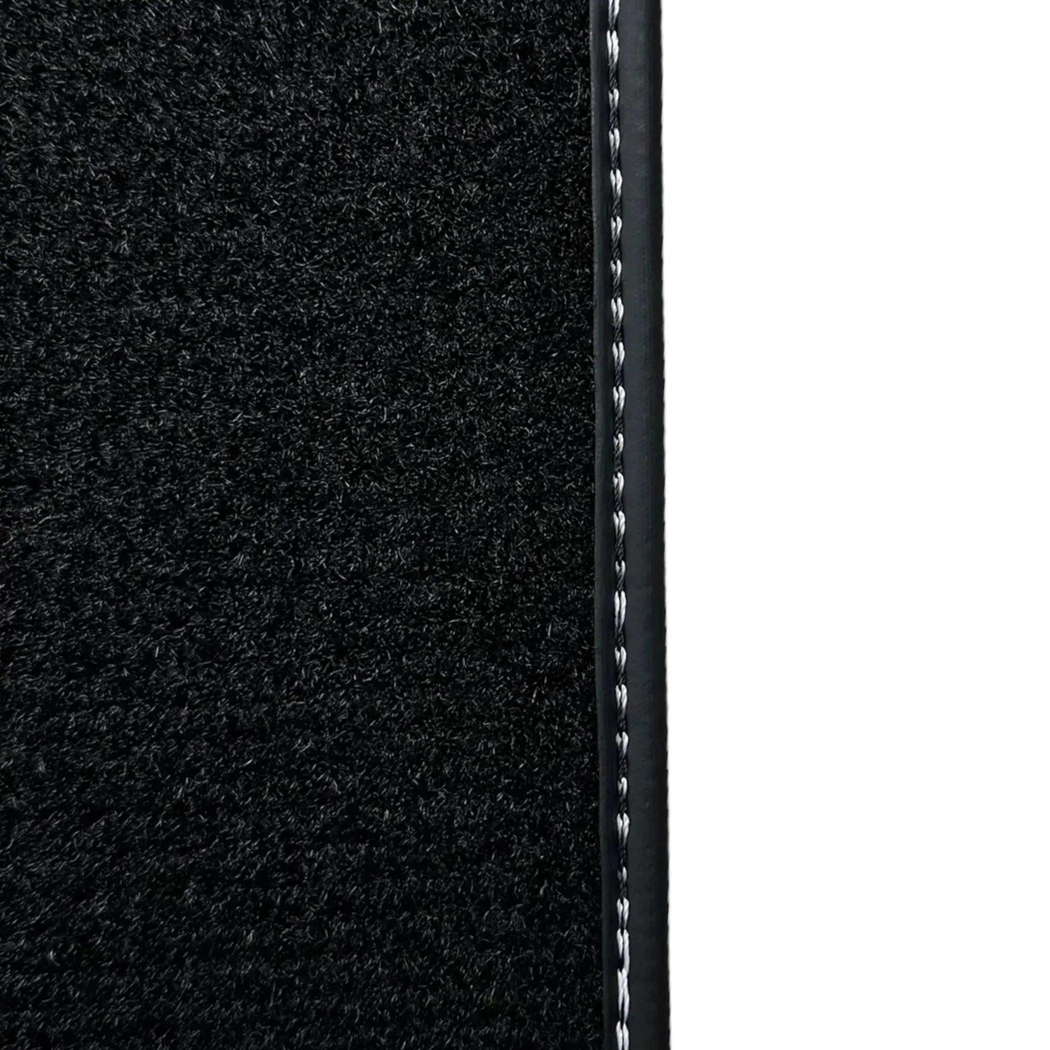 Black Floor Mats for Mini Countryman F60 Hybrid (2020-2023) with Leather - AutoWin