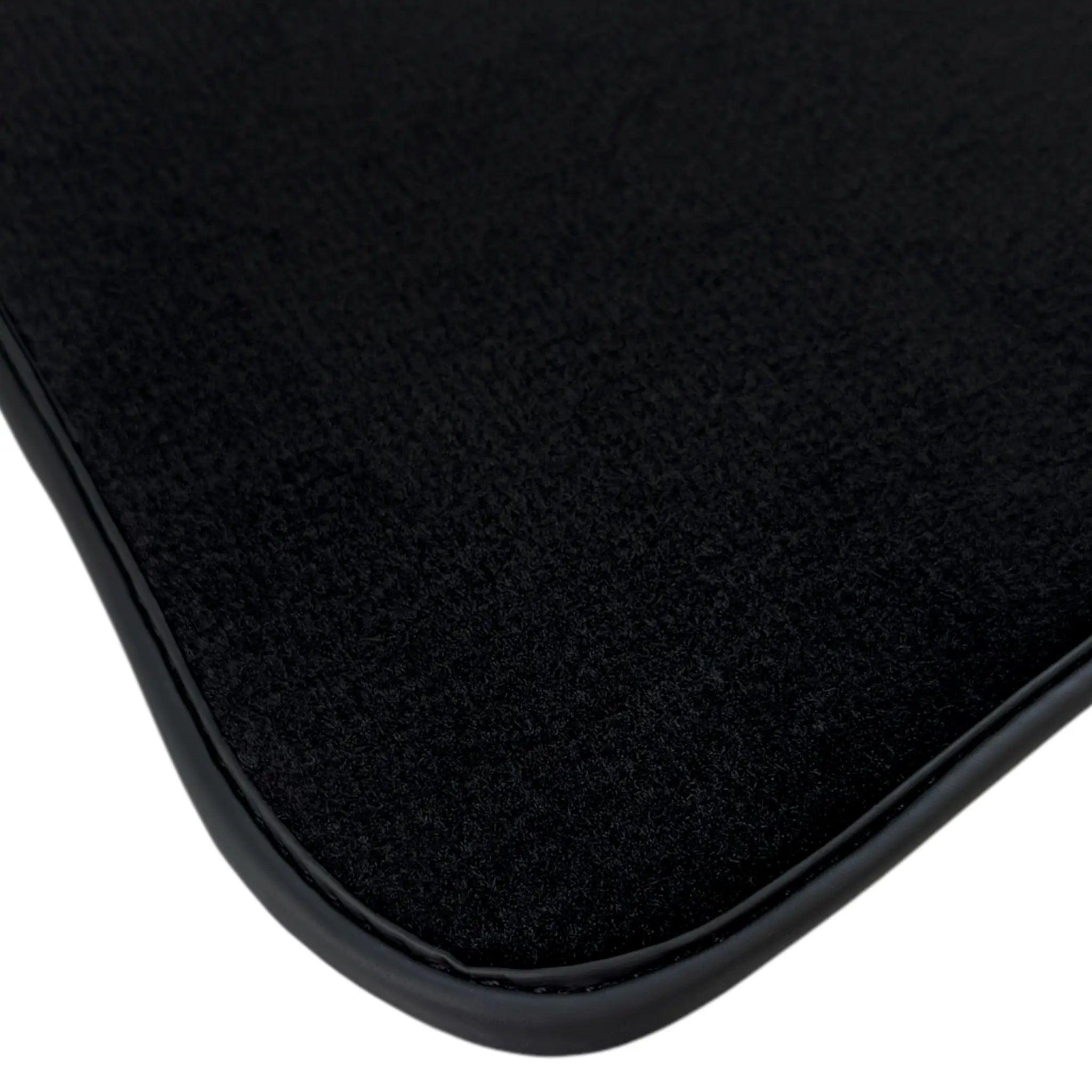 Black Floor Mats for Rolls Royce Phantom VIII (2017-2024) with Green Leather