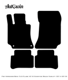 Black Leather Floor Mats For Mercedes Benz CLS-Class X218 Shooting Brake Facelift (2014-2018) | ER56 Design - AutoWin