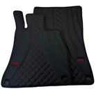 Black Leather Floor Mats For Mercedes Benz CLS-Class X218 Shooting Brake Facelift (2014-2018) | ER56 Design - AutoWin