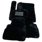 Black Sheepskin Floor Mats For Mercedes Benz A-Class W177 Hatchback Hybrid (2019-2023) | ER56 Design - AutoWin