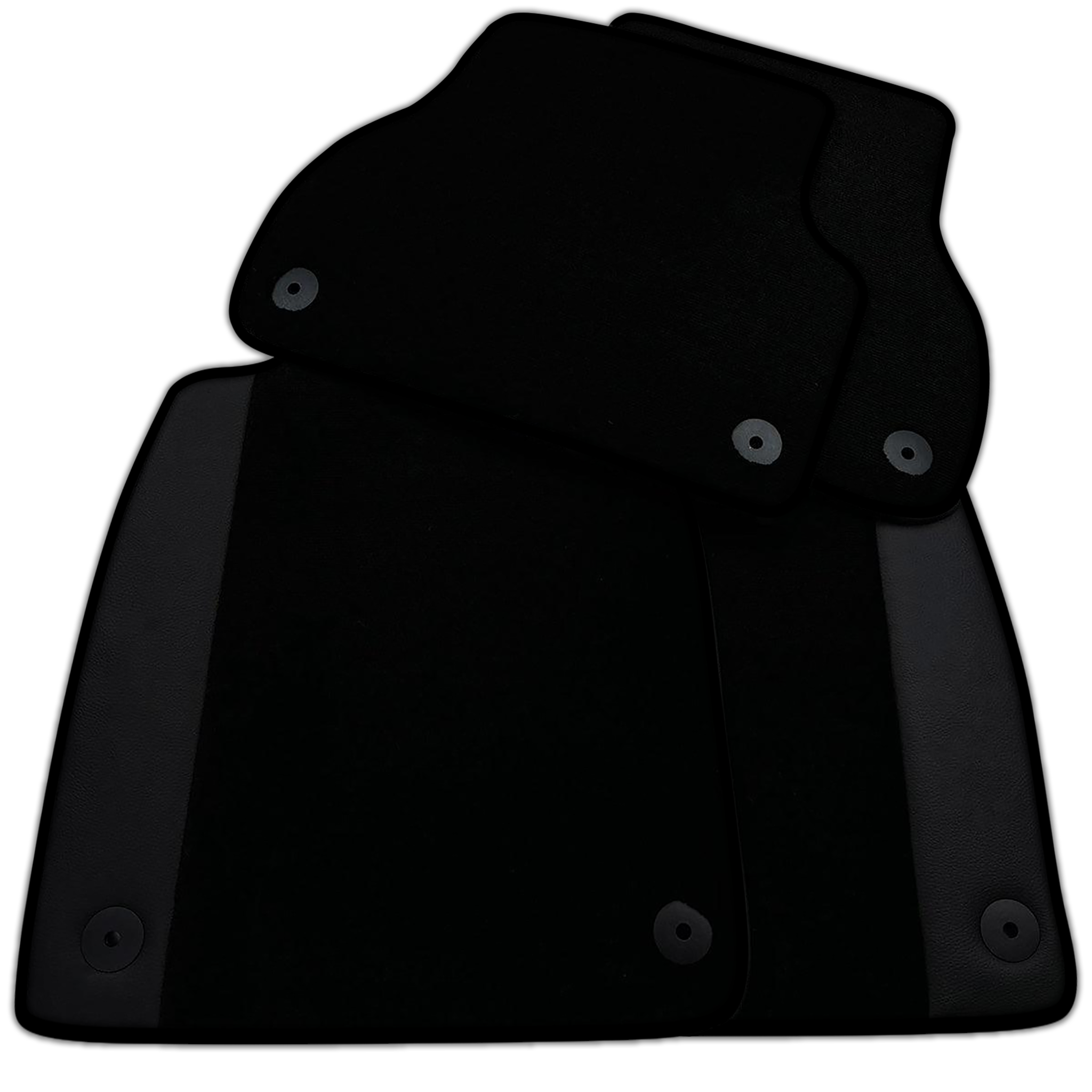 Customizable Black Floor Mats for Audi A4 - B8 Sedan (2008-2015)