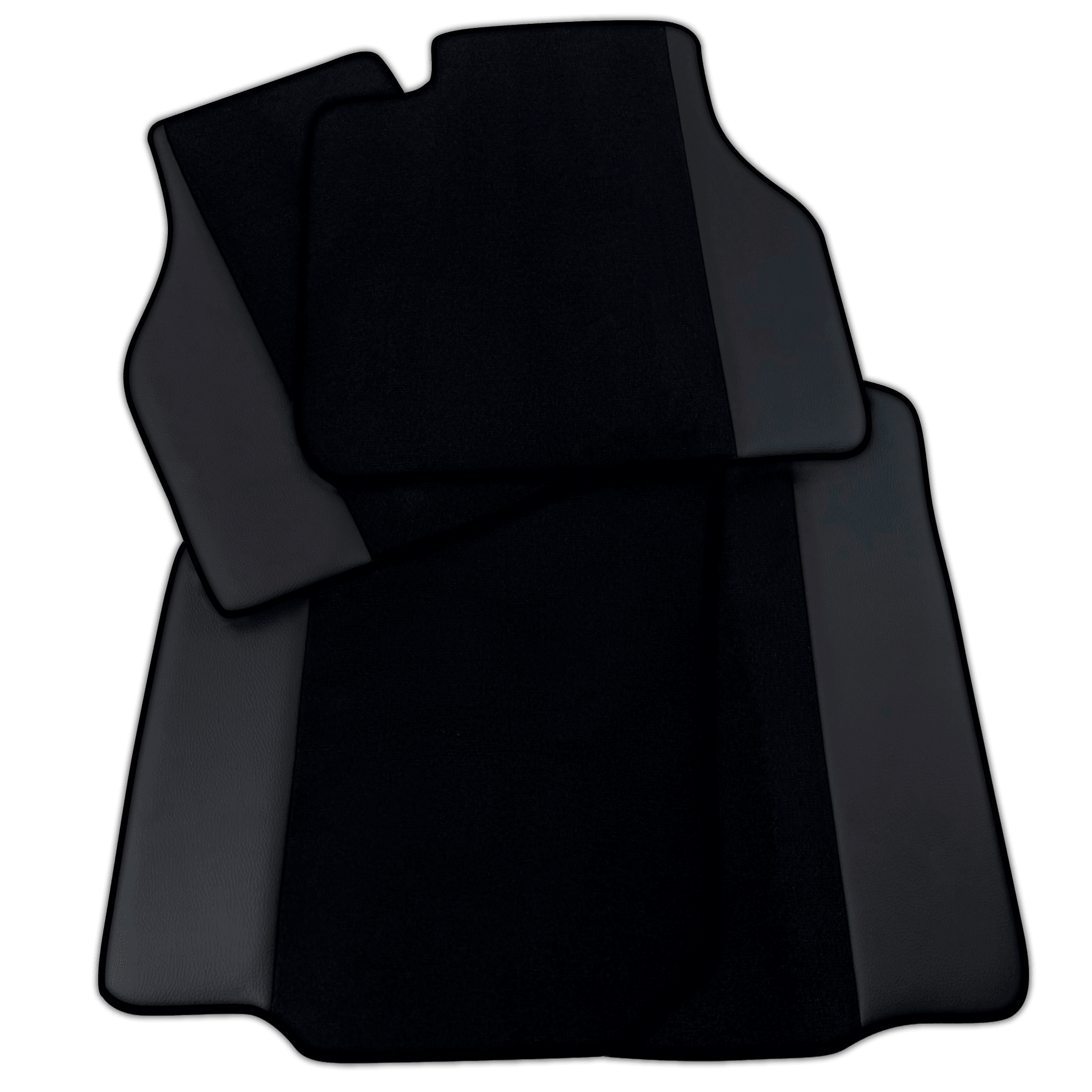 Customizable Black Floor Mats for Bentley Flying Spur 2013-2019 with Leather