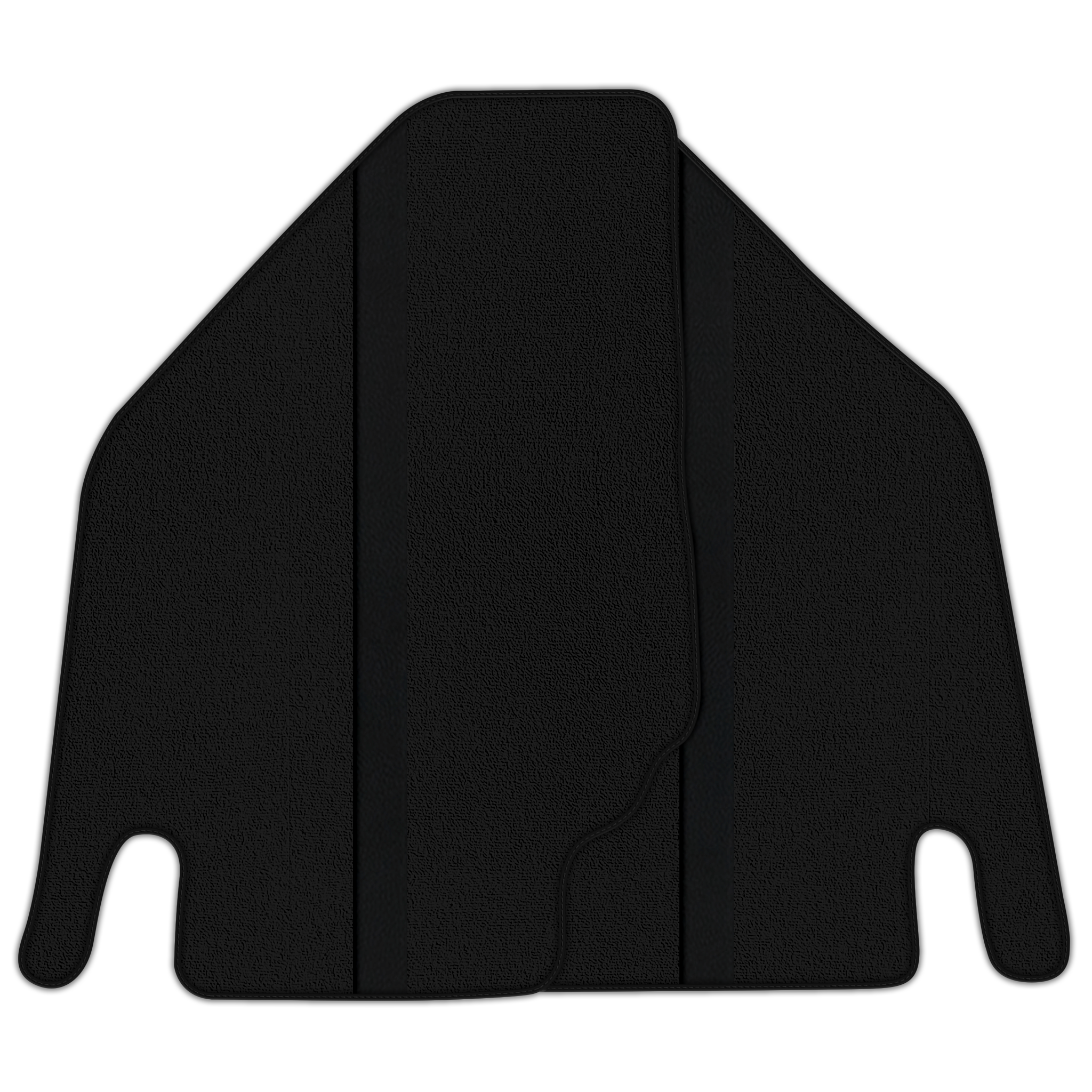 Custom Black Floor Mats with Leather for Lamborghini Aventador SV