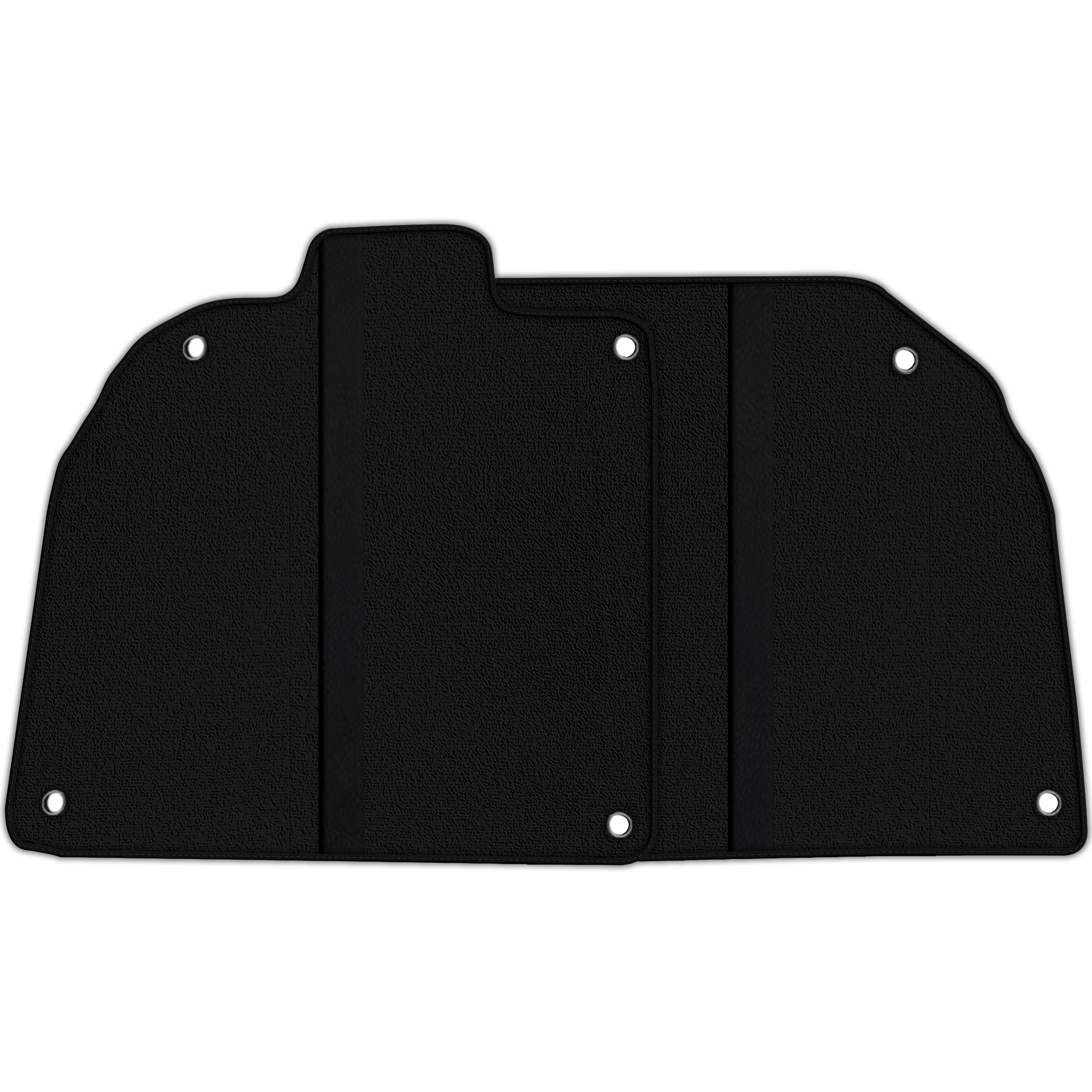 Custom Black Floor Mats with Leather for Lamborghini Sian