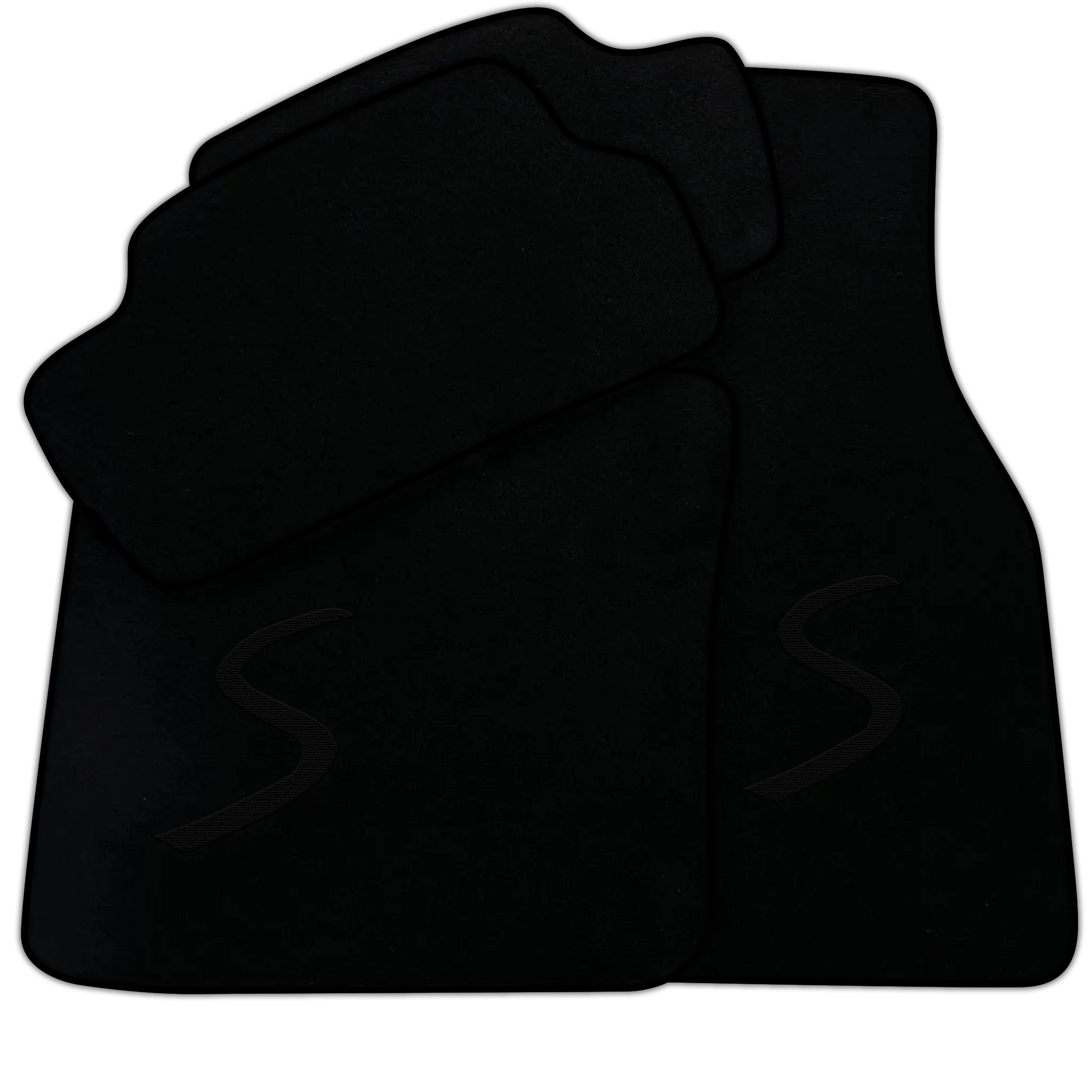Black Floor Mats for Mini Cooper / One F56 3-Doors (2014-2023)