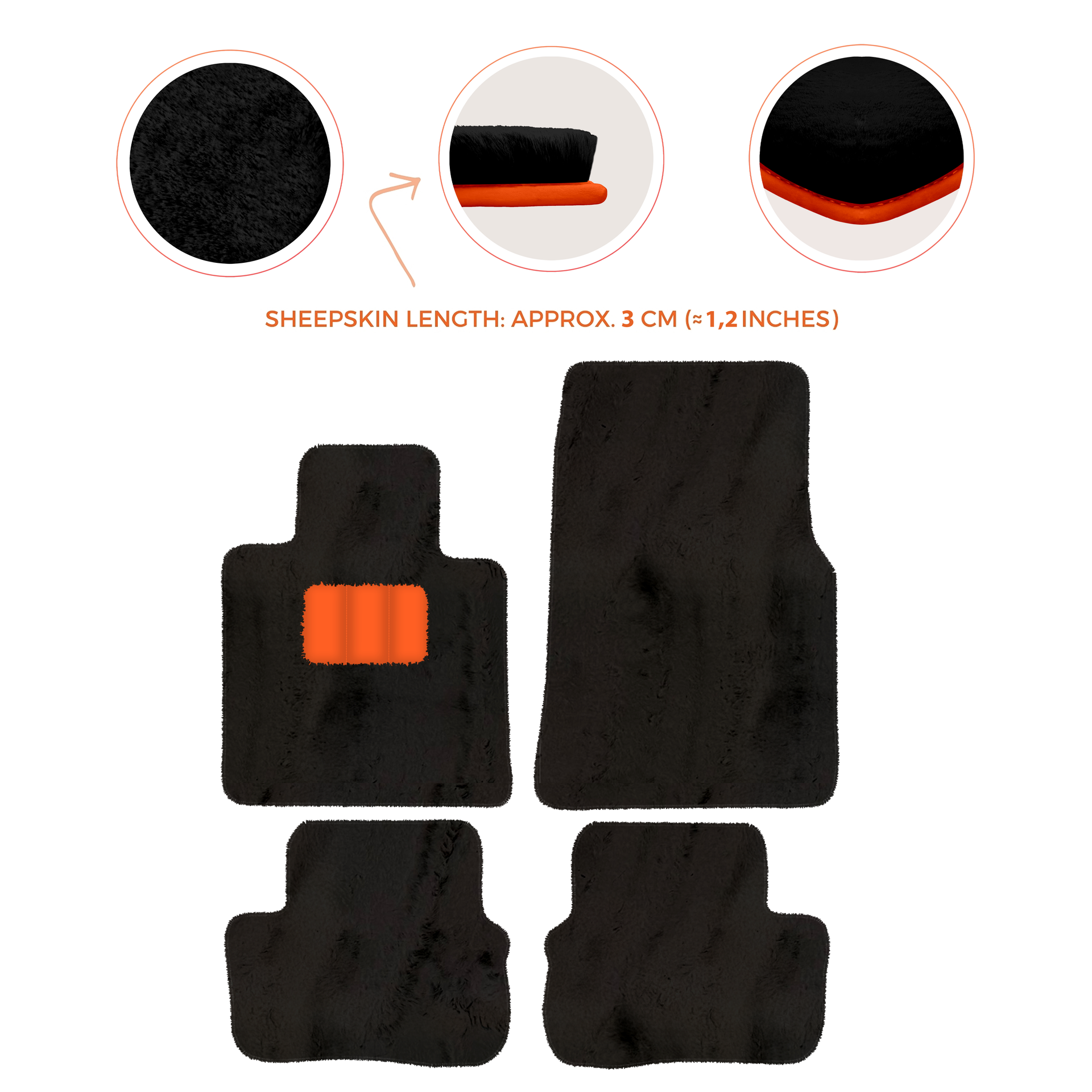 Premium Black Floor Mats for Rolls Royce Cullinan (2018-2025)