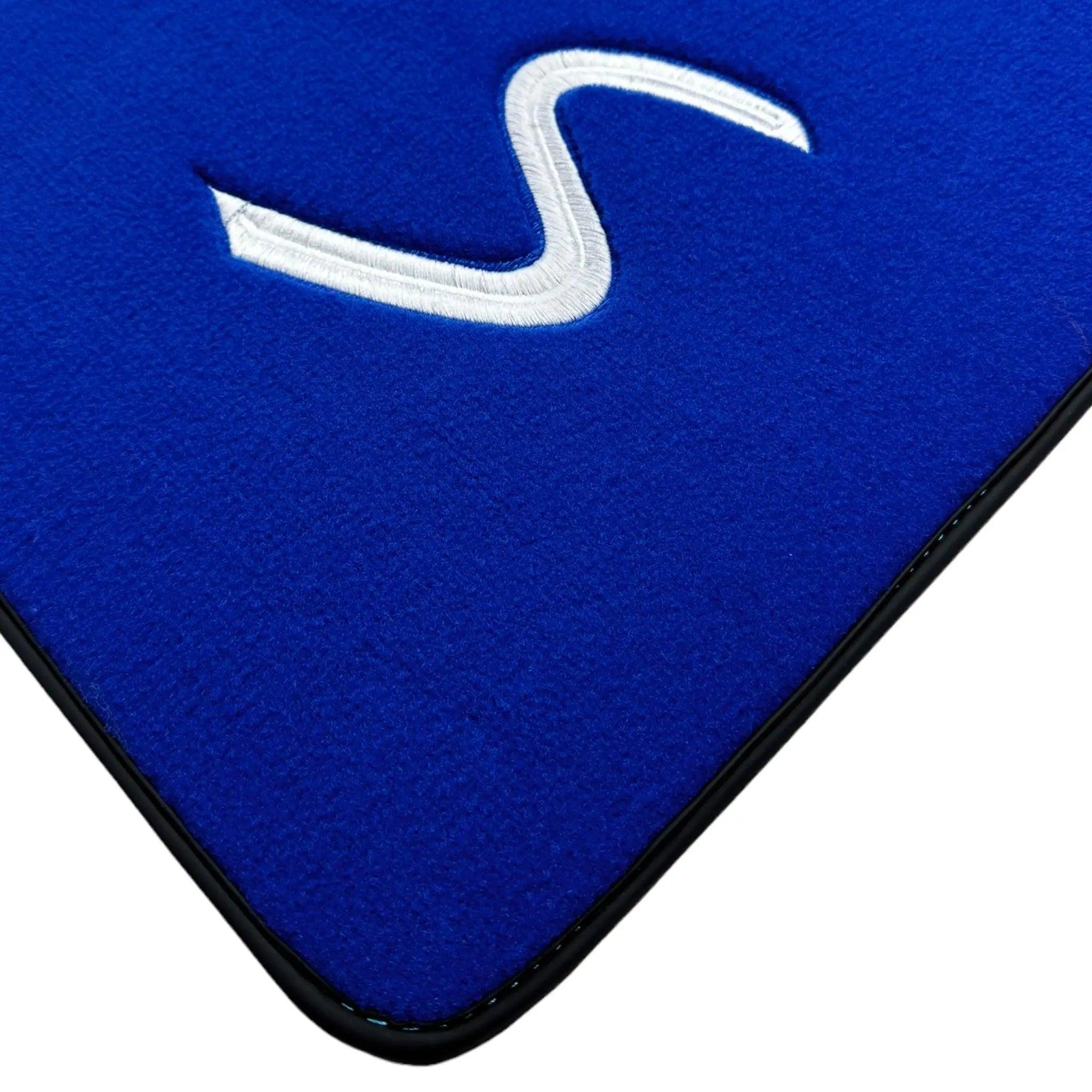 Blue Floor Mats for Mini Cabrio R56 Convertible (2009-2016) - AutoWin