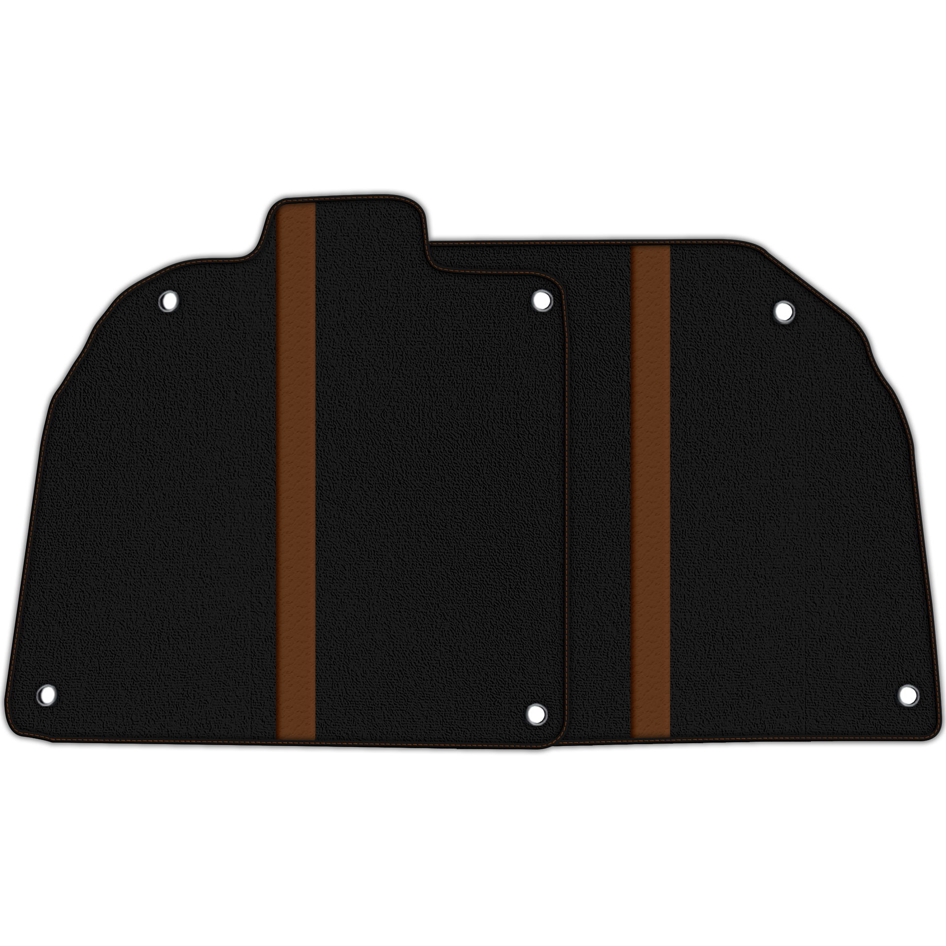 Custom Black Floor Mats with Leather for Lamborghini Sian