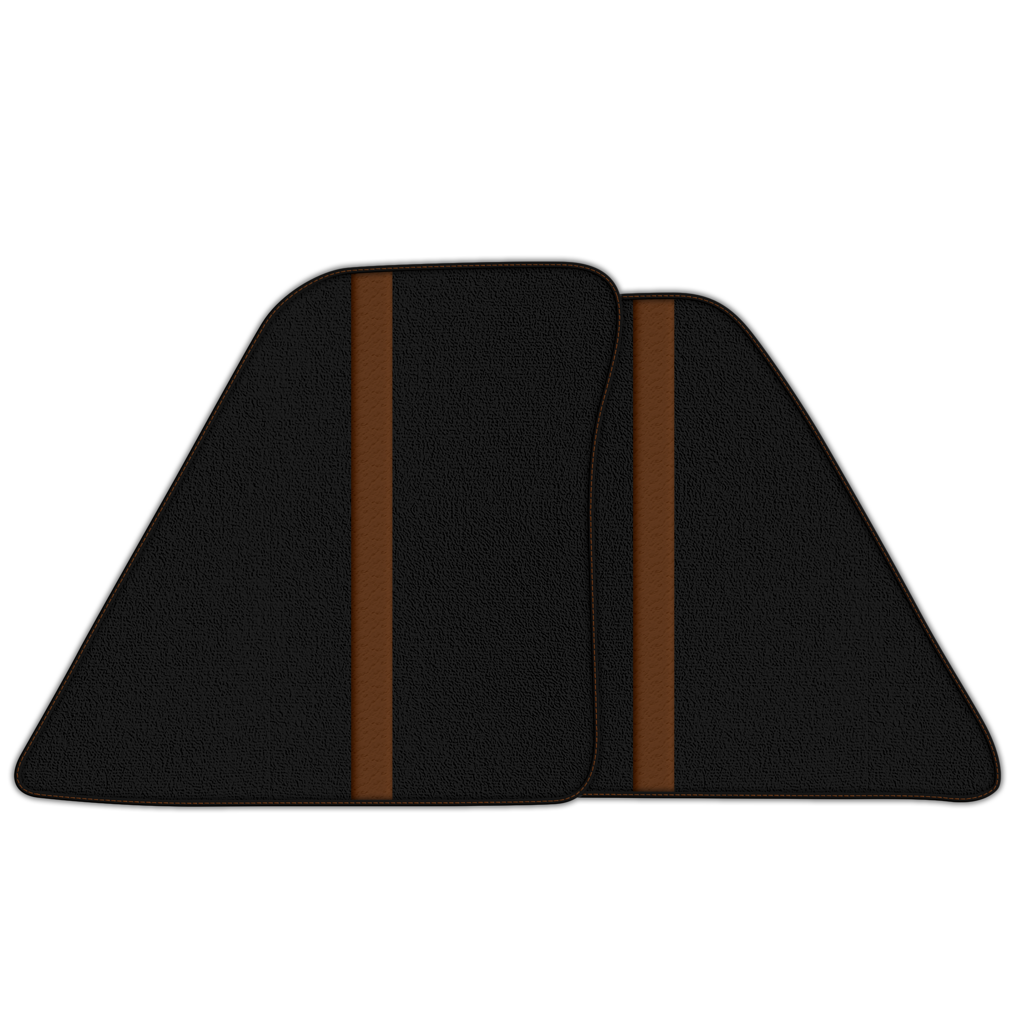Premium Leather-Lined Black Floor Mats for Ferrari 296 GTB (2022-2025)
