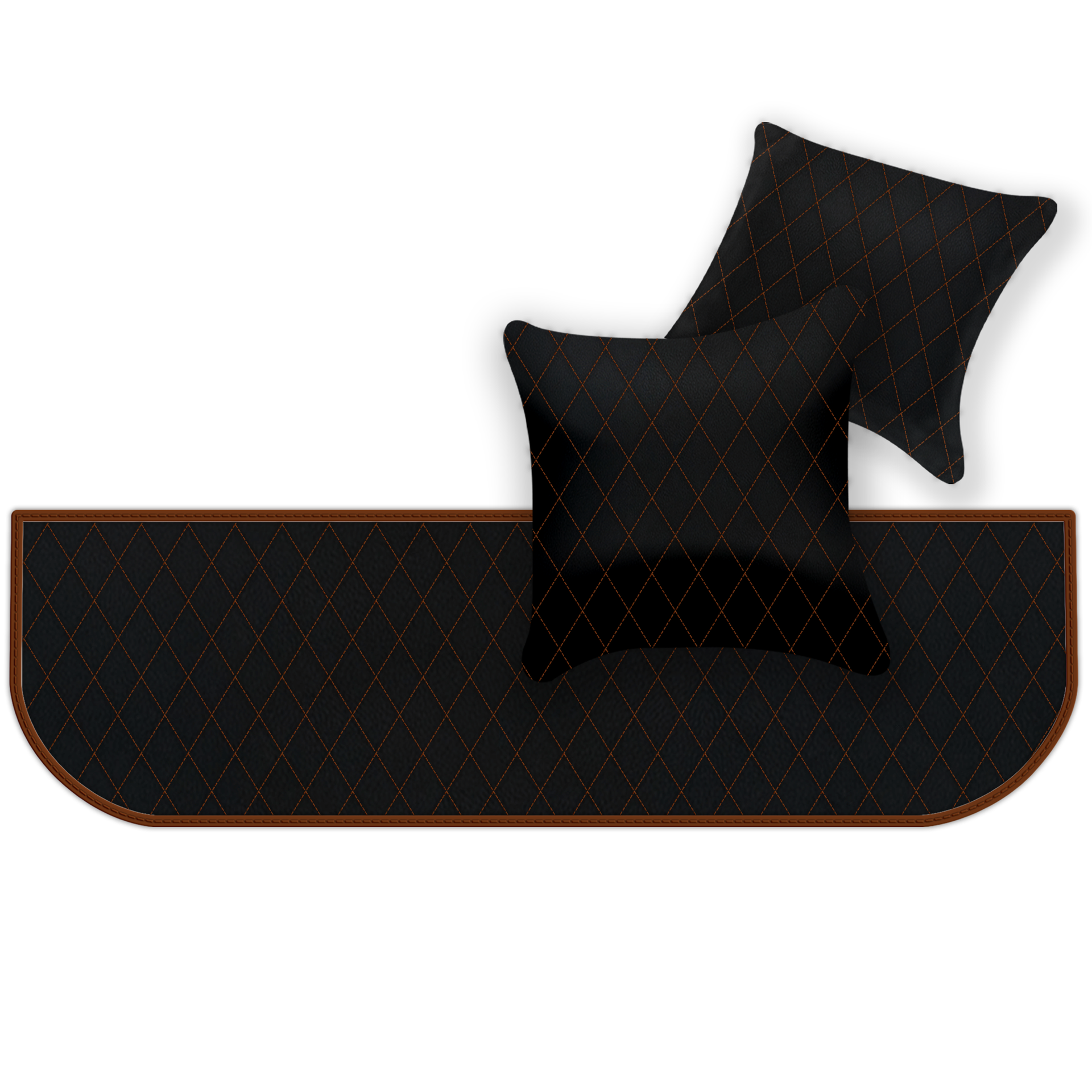 Premium Black Leather Floor Mats for Ferrari 328 GTS (1985-1989)