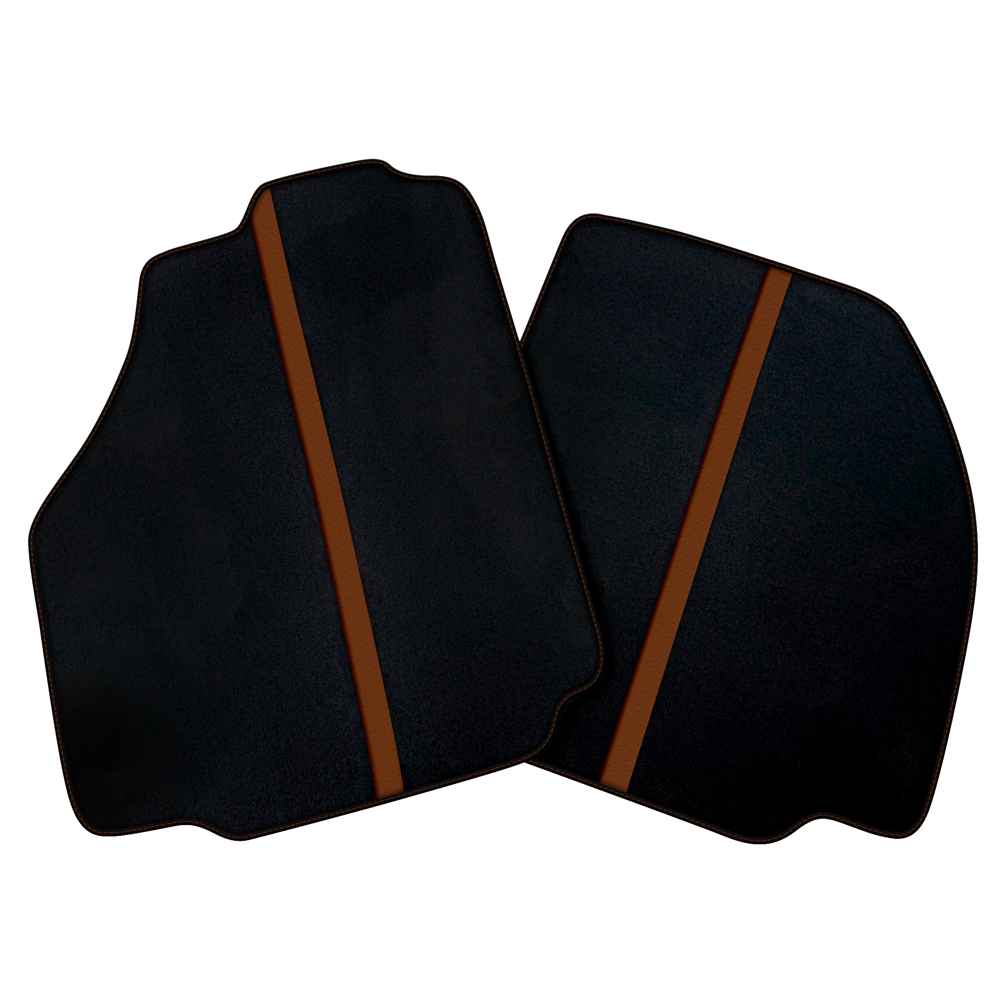 Black Car Floor Mats with Red Leather Line for Ferrari 458 Speciale (2012-2015)
