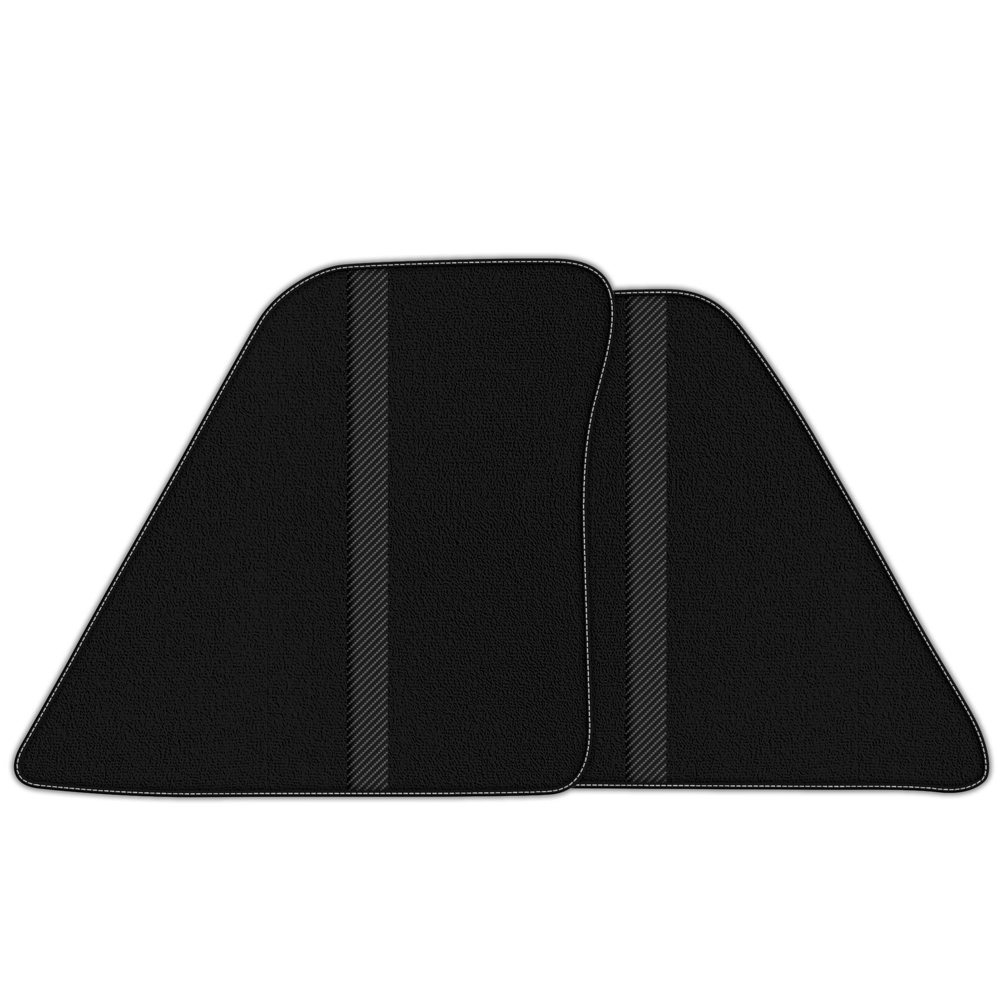 Premium Leather-Lined Black Floor Mats for Ferrari 296 GTB (2022-2025)