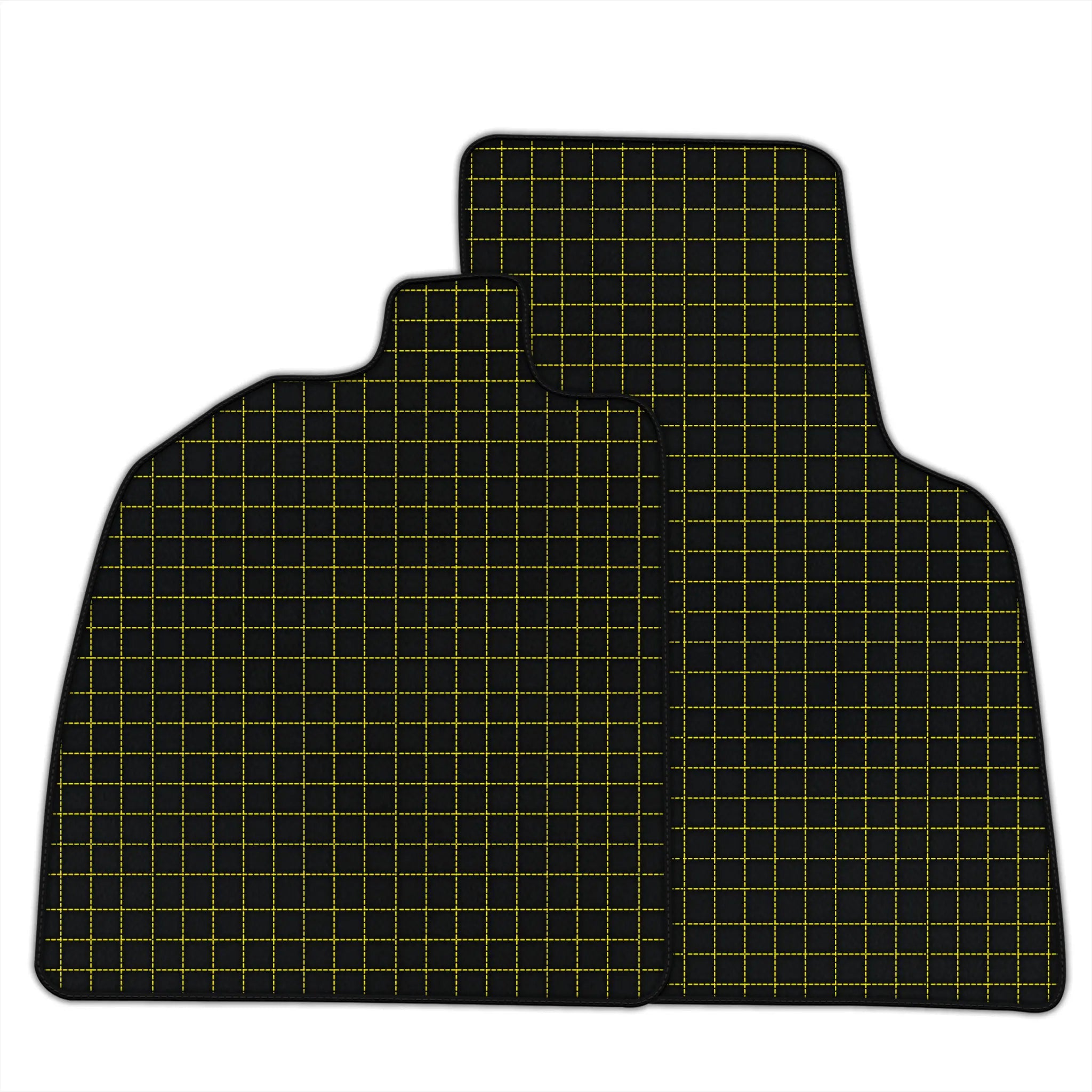 Customizable Leather Floor Mats with Square Pattern for Audi R8 (2015-2023)