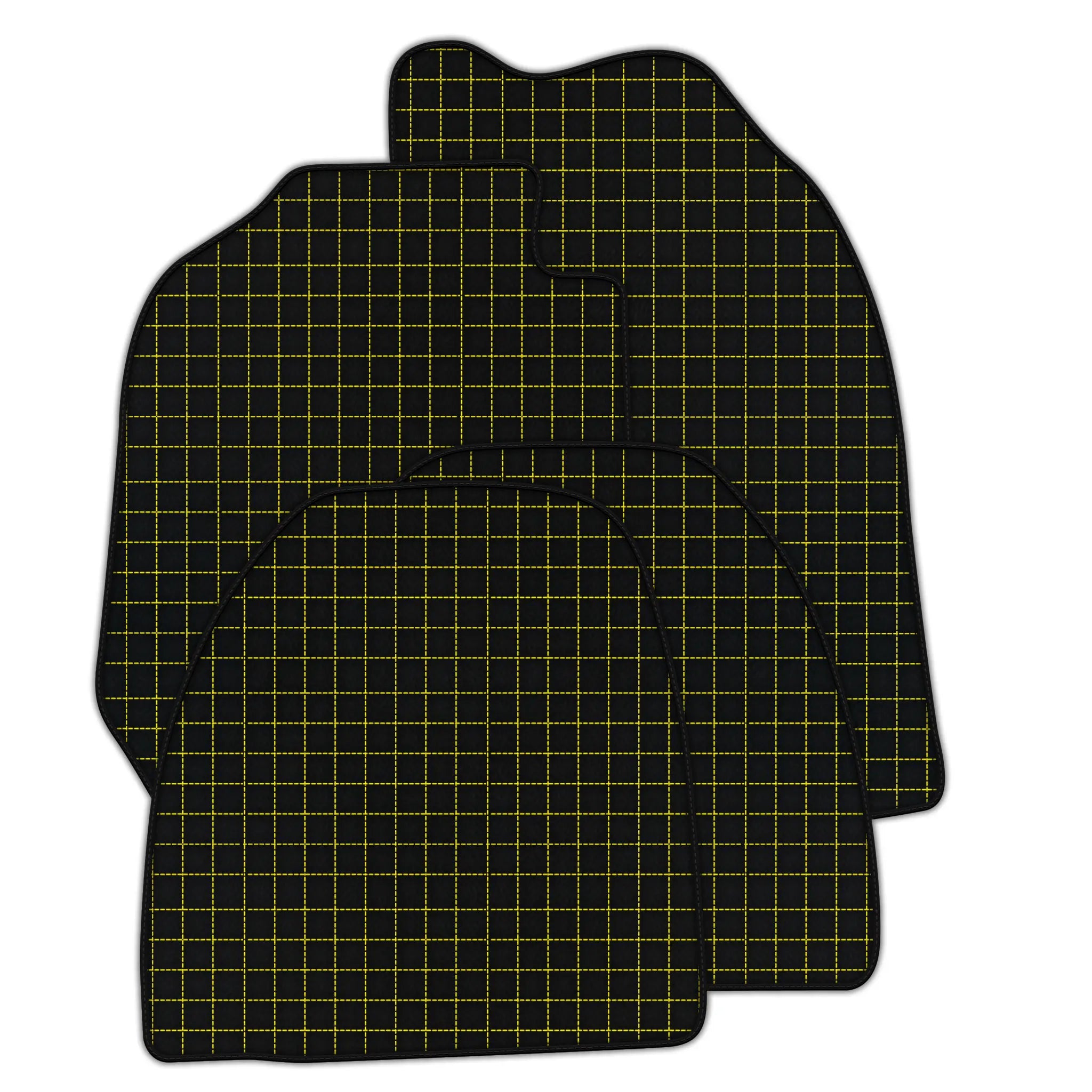 Customizable Leather Floor Mats with Square Pattern for Porsche 911 - 964 (1989-1994)