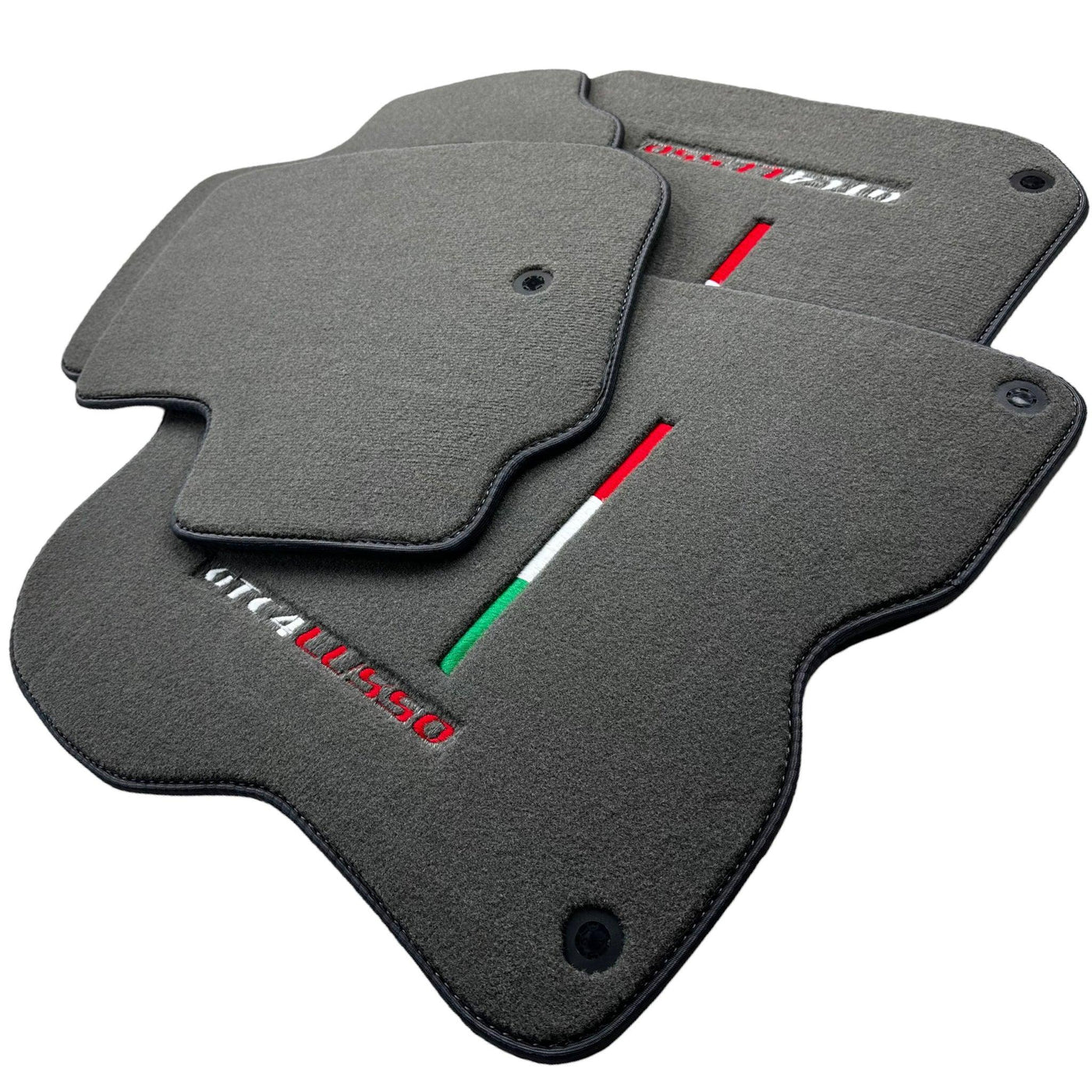 Gray Floor Mats For Ferrari GTC4 Lusso (2016-2023) Italian Edition - AutoWin