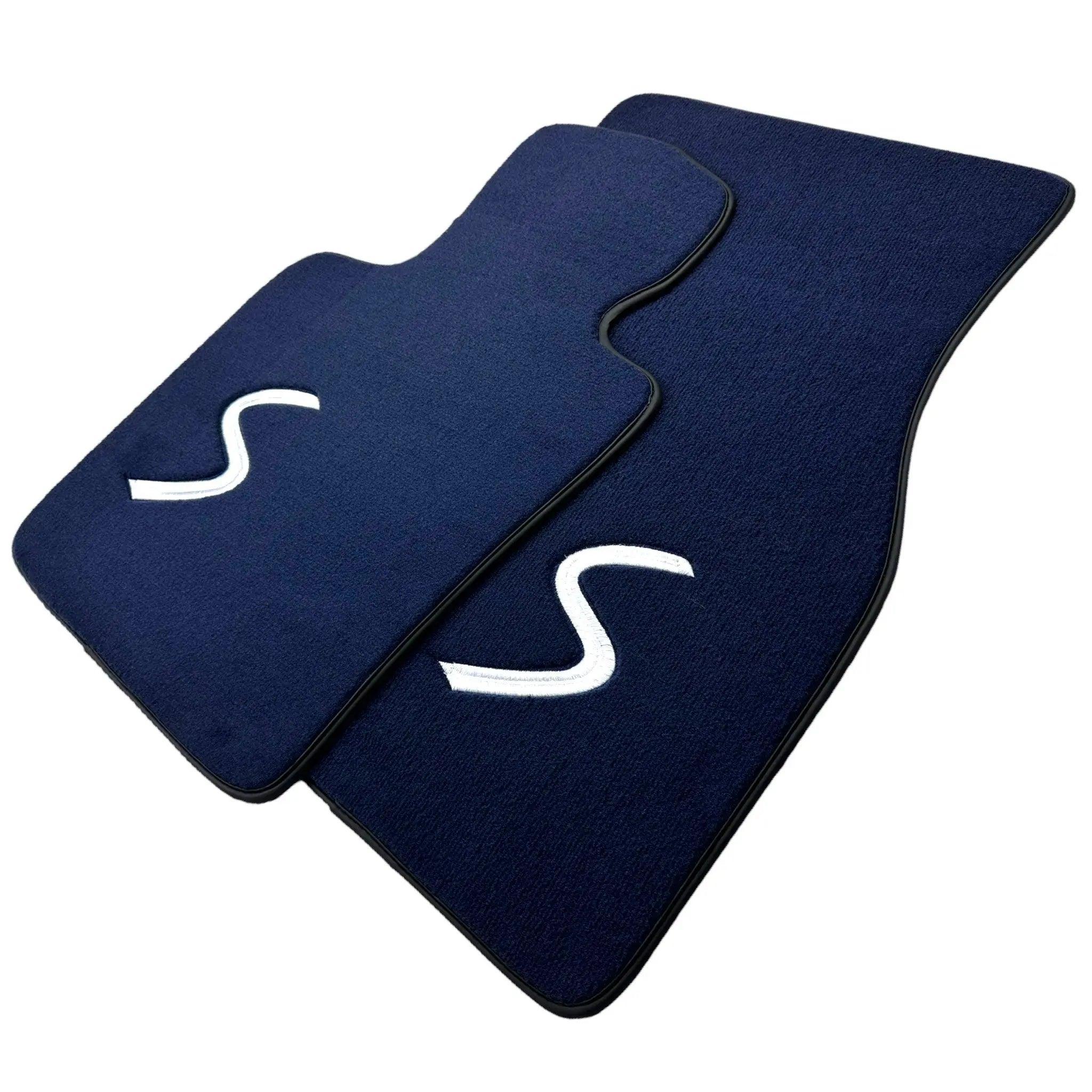 Dark Blue Floor Mats for Mini Cabrio R56 Convertible (2009-2016) - AutoWin