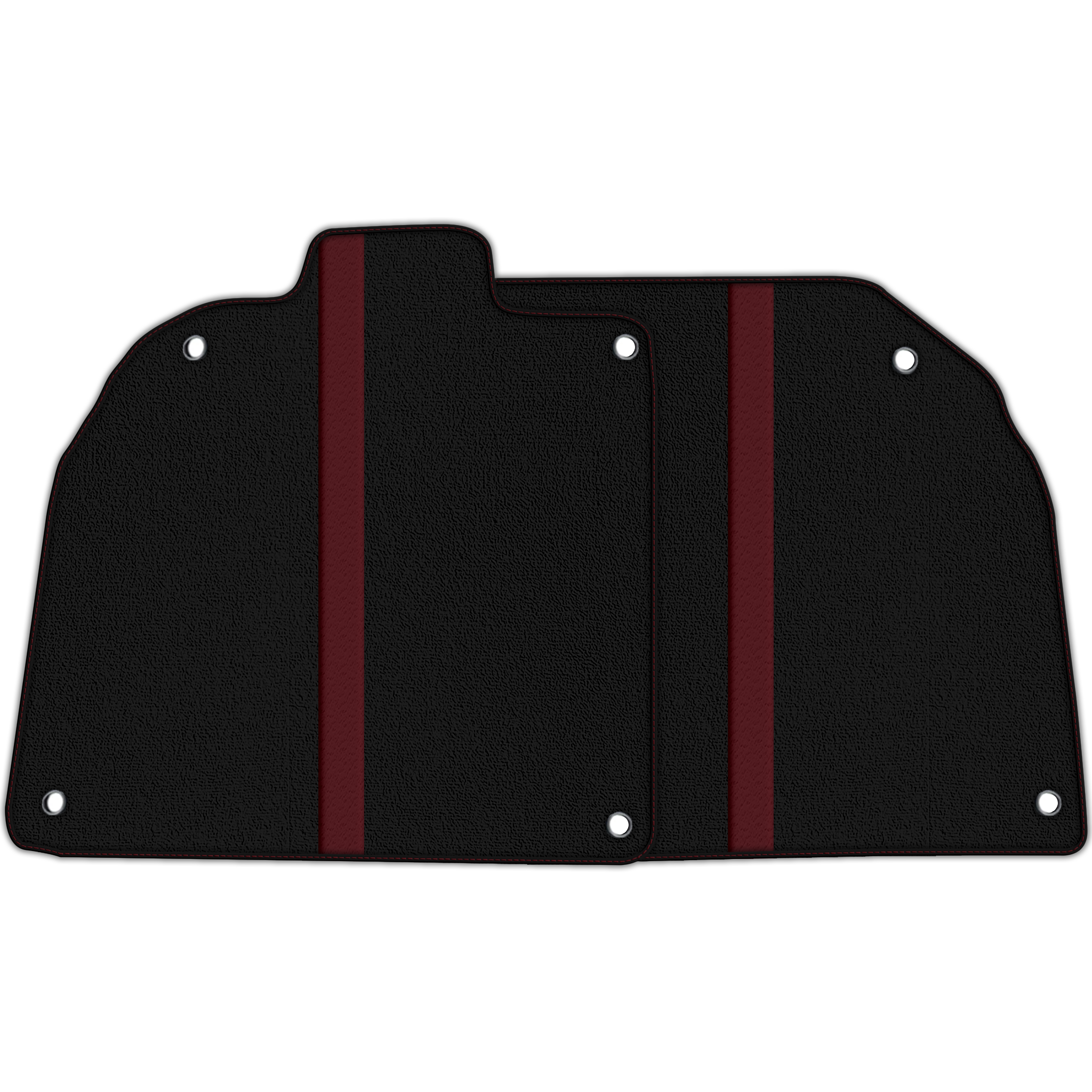 Custom Black Floor Mats with Leather for Lamborghini Sian