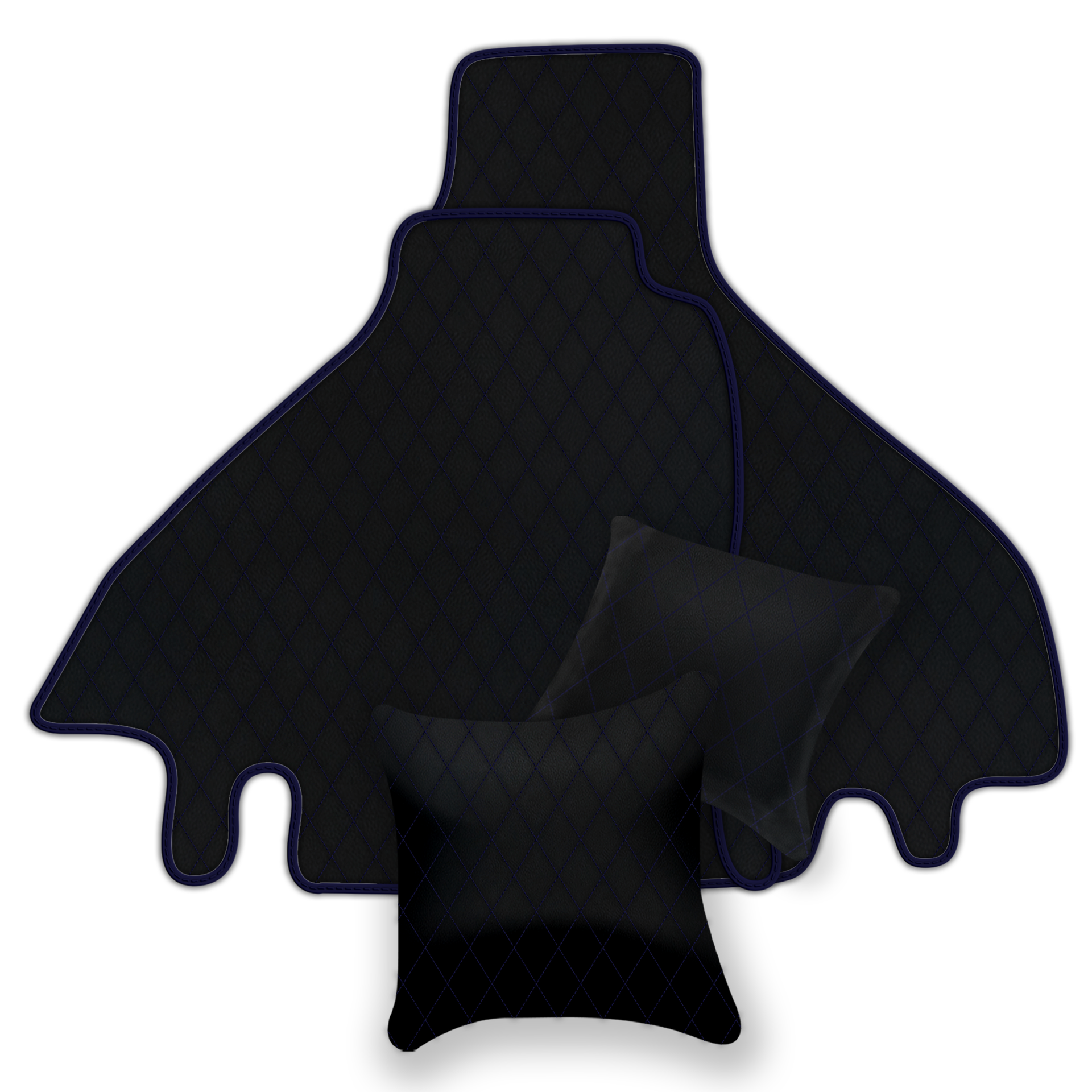 Premium Black Leather Floor Mats for Ferrari 512 TR (1992-1994)