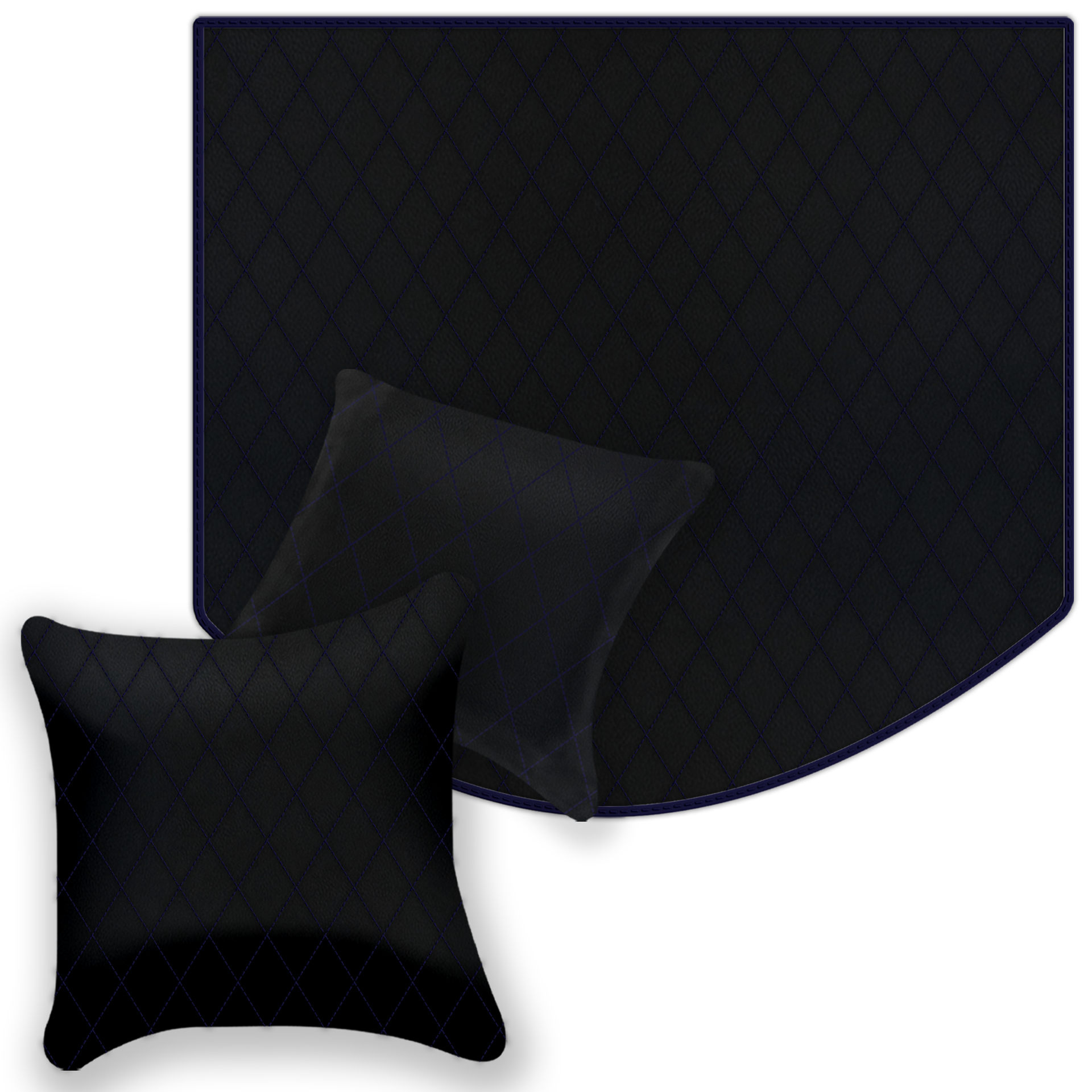 Premium Black Leather Floor Mats for Ferrari Mondial (1983-1993)