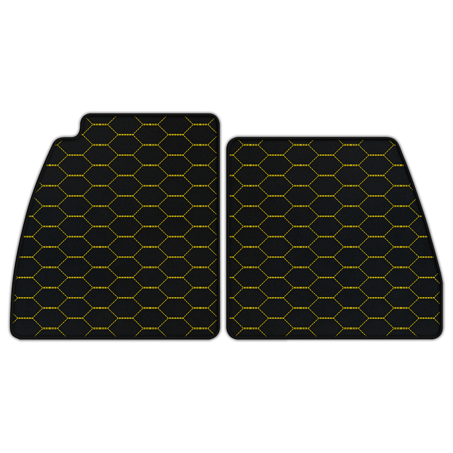 Customizable Leather Floor Mats with Triangle Pattern for Lotus Emira (2022-2025) - AutoWin