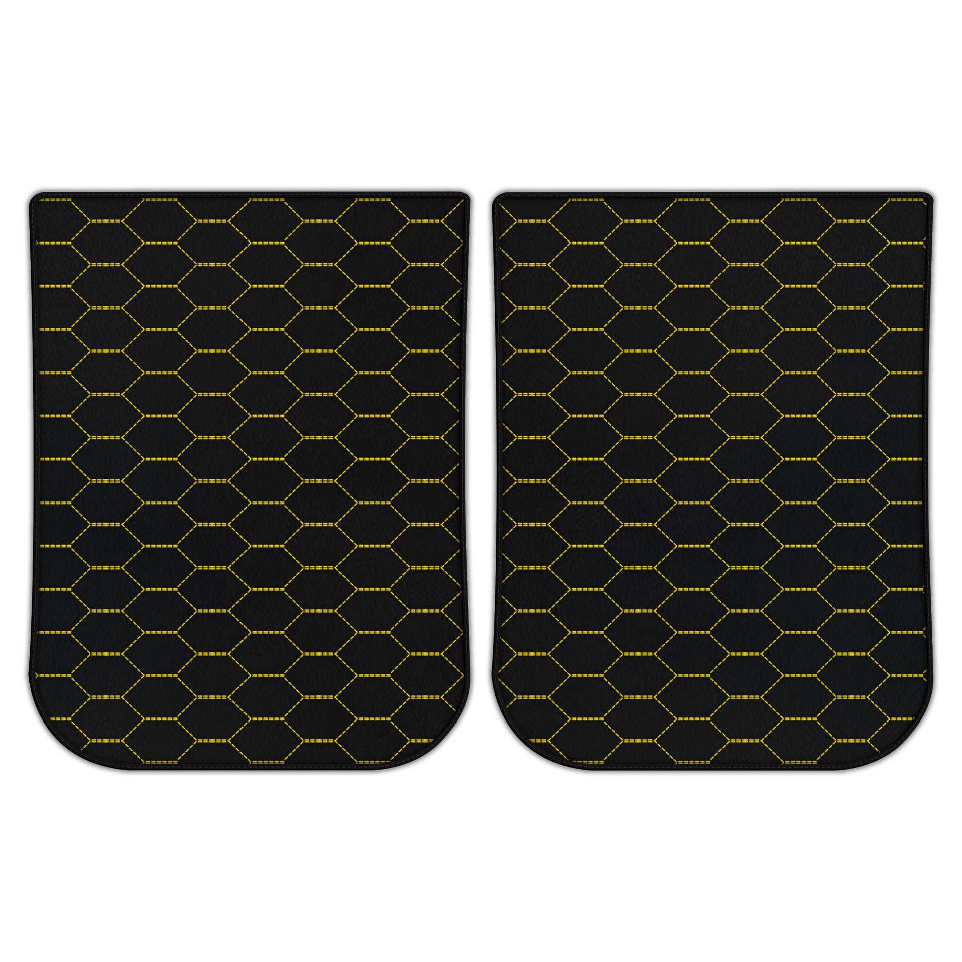 Customizable Leather Floor Mats with Hexagon Hex Pattern for Ferrari LaFerrari (2013-2018) - AutoWin