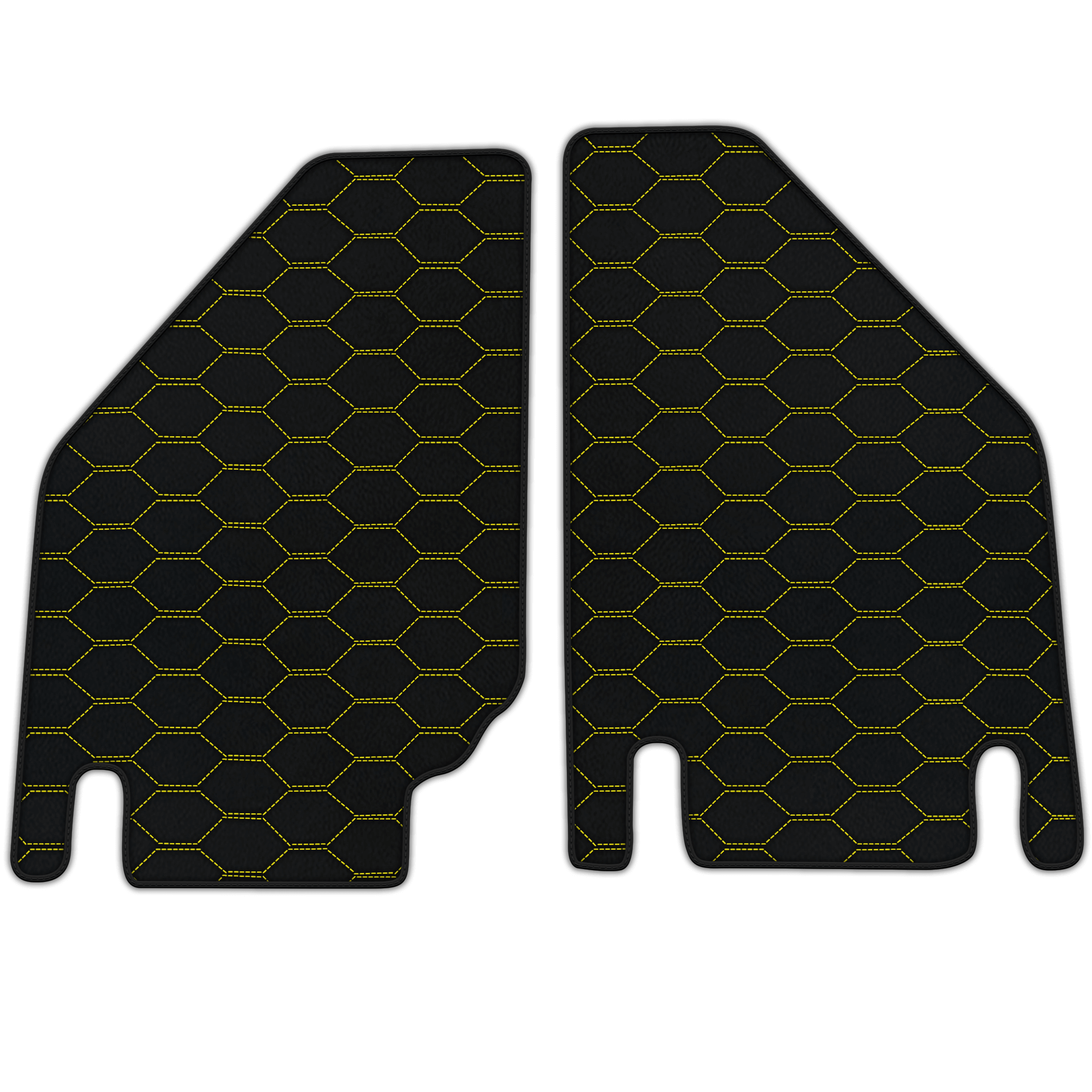 Customizable Leather Floor Mats with Divario Pattern for Lamborghini Countach (1974–1990)
