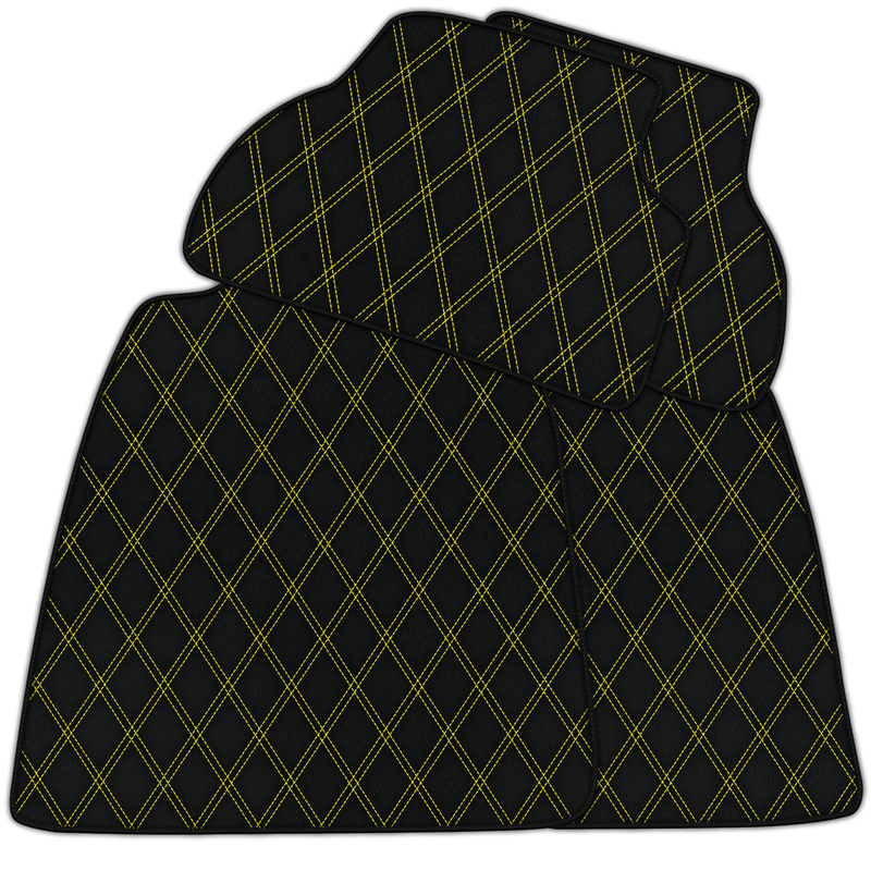 Customizable Leather Floor Mats with Double Diamond Pattern for Audi RS 3 8V 5-door Sportback (2015-2020)