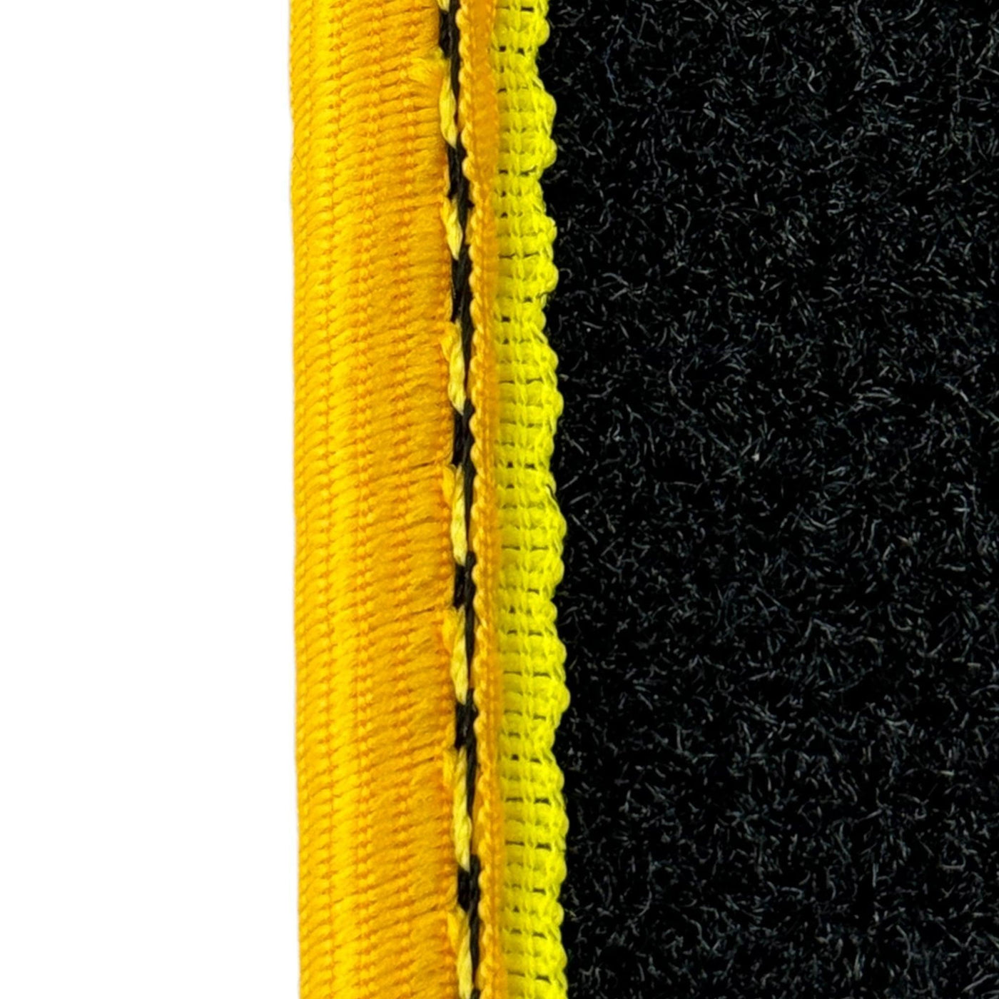 Premium Black Floor Mats for Ferrari 296 GTS (2022-2024) with Yellow Trim