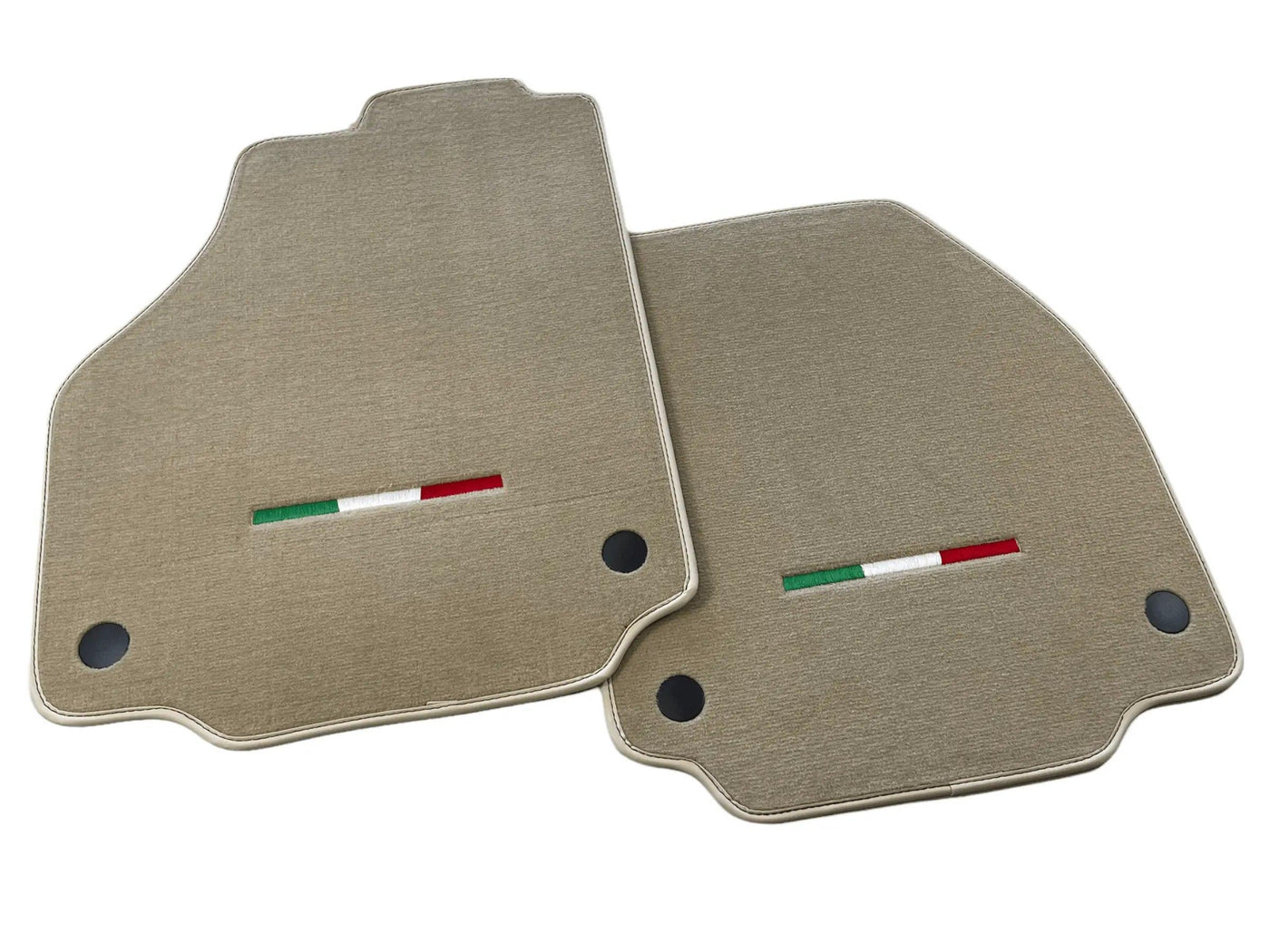 Floor Mats For Ferrari 488 Pista Spider (2019-2021) Beige Autowin Brand Italian Edition - AutoWin